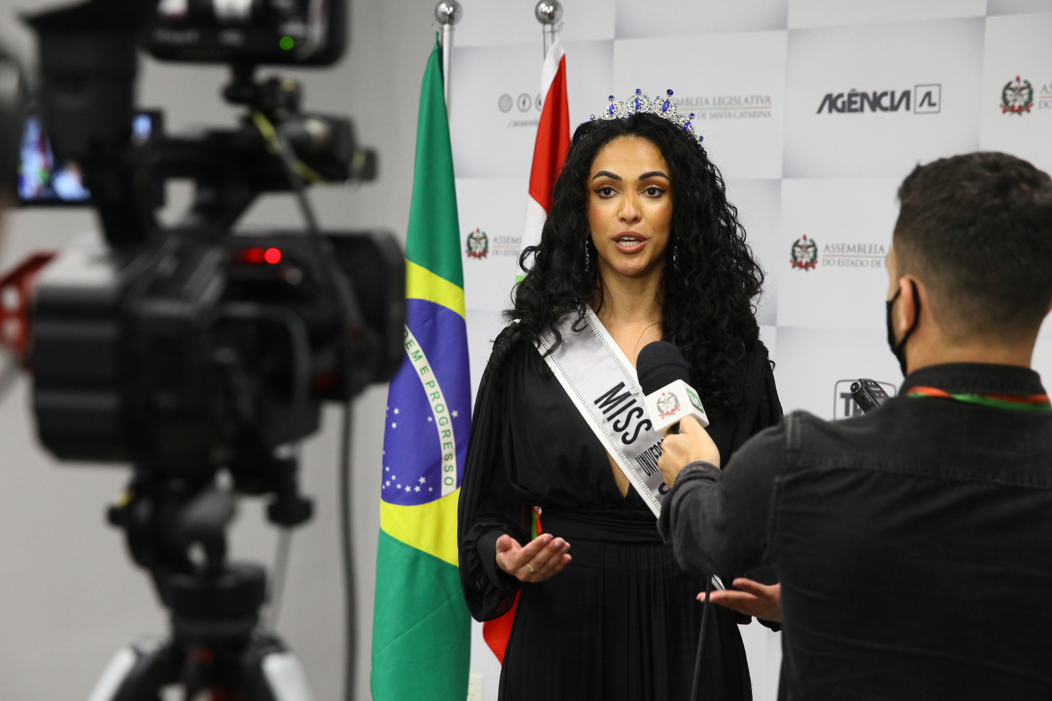 Visita da Miss Santa Catarina - Bruna Valim