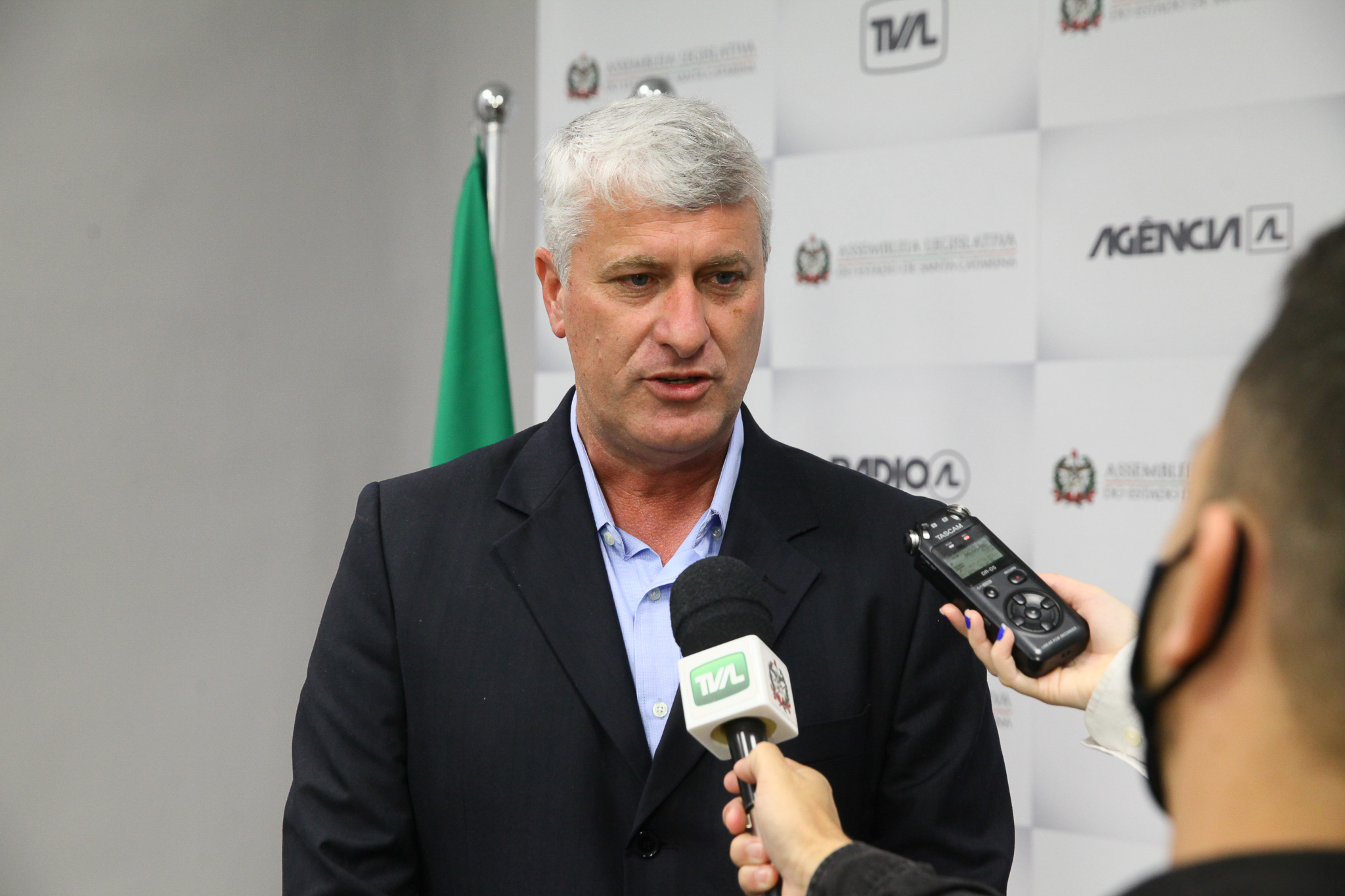 Visita da Miss Santa Catarina - Fabiano Baldessar (MDB), prefeito de Otacílio Costa