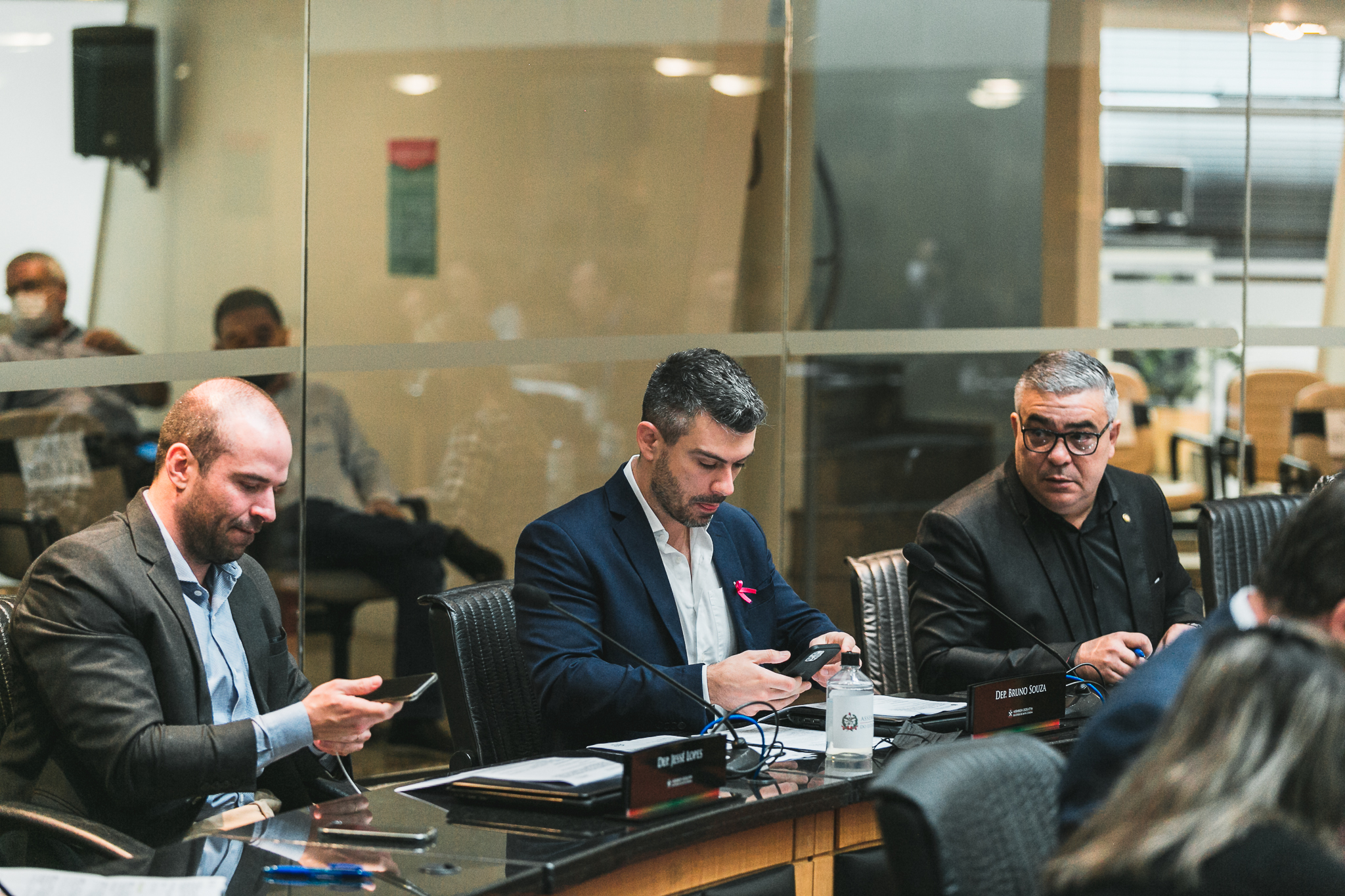 Deputado Jessé Lopes (PSL) - Deputado Bruno Souza (NOVO) - Deputado Sargento Lima (PL)