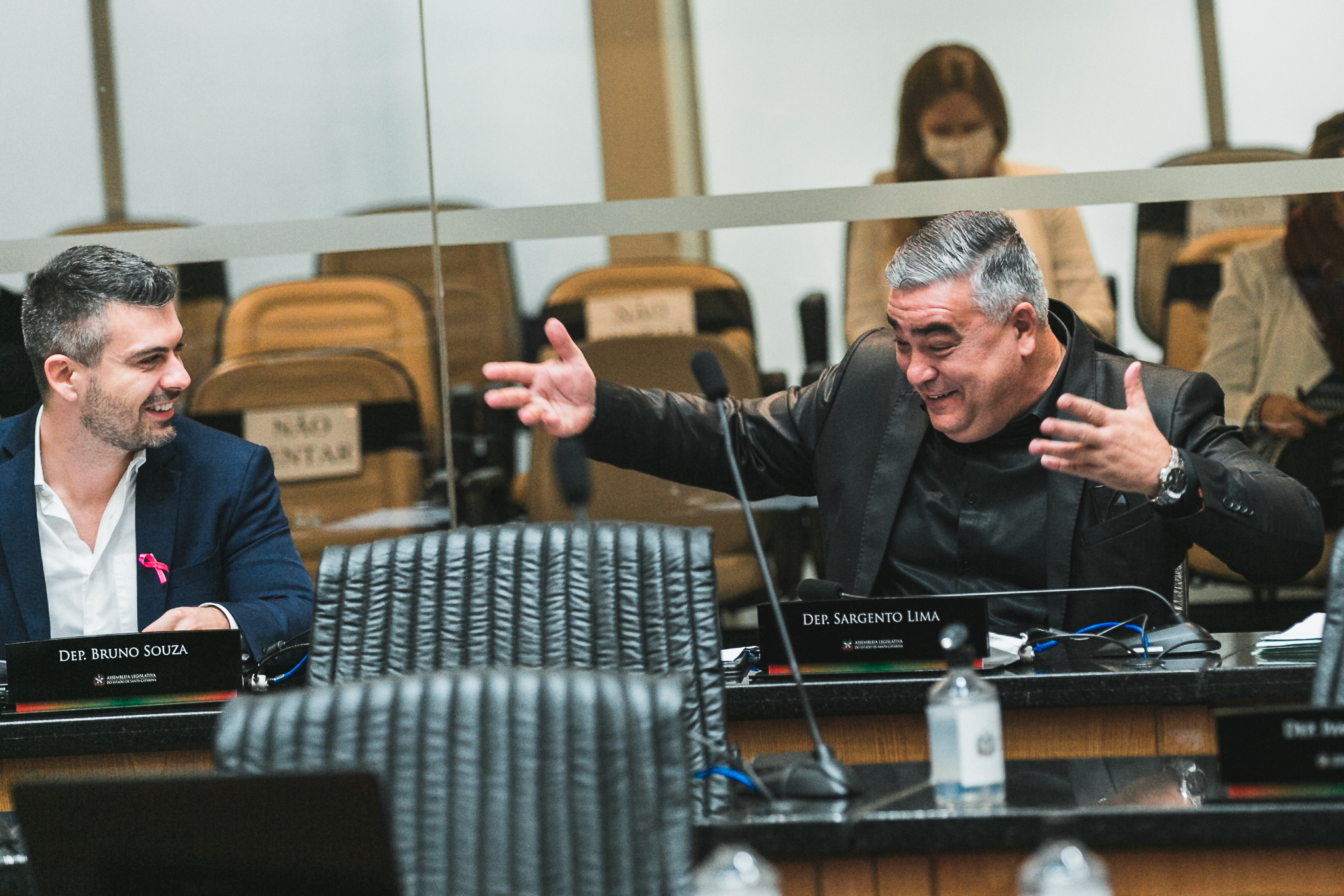 Deputado Bruno Souza (NOVO) - Deputado Sargento Lima (PL)