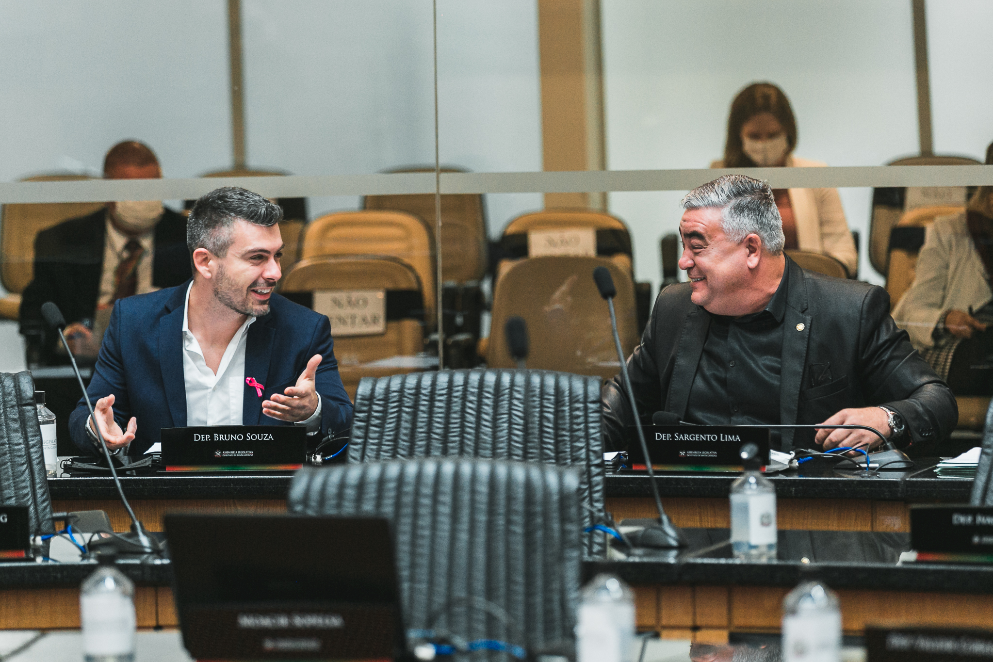 Deputado Bruno Souza (NOVO) - Deputado Sargento Lima (PL)