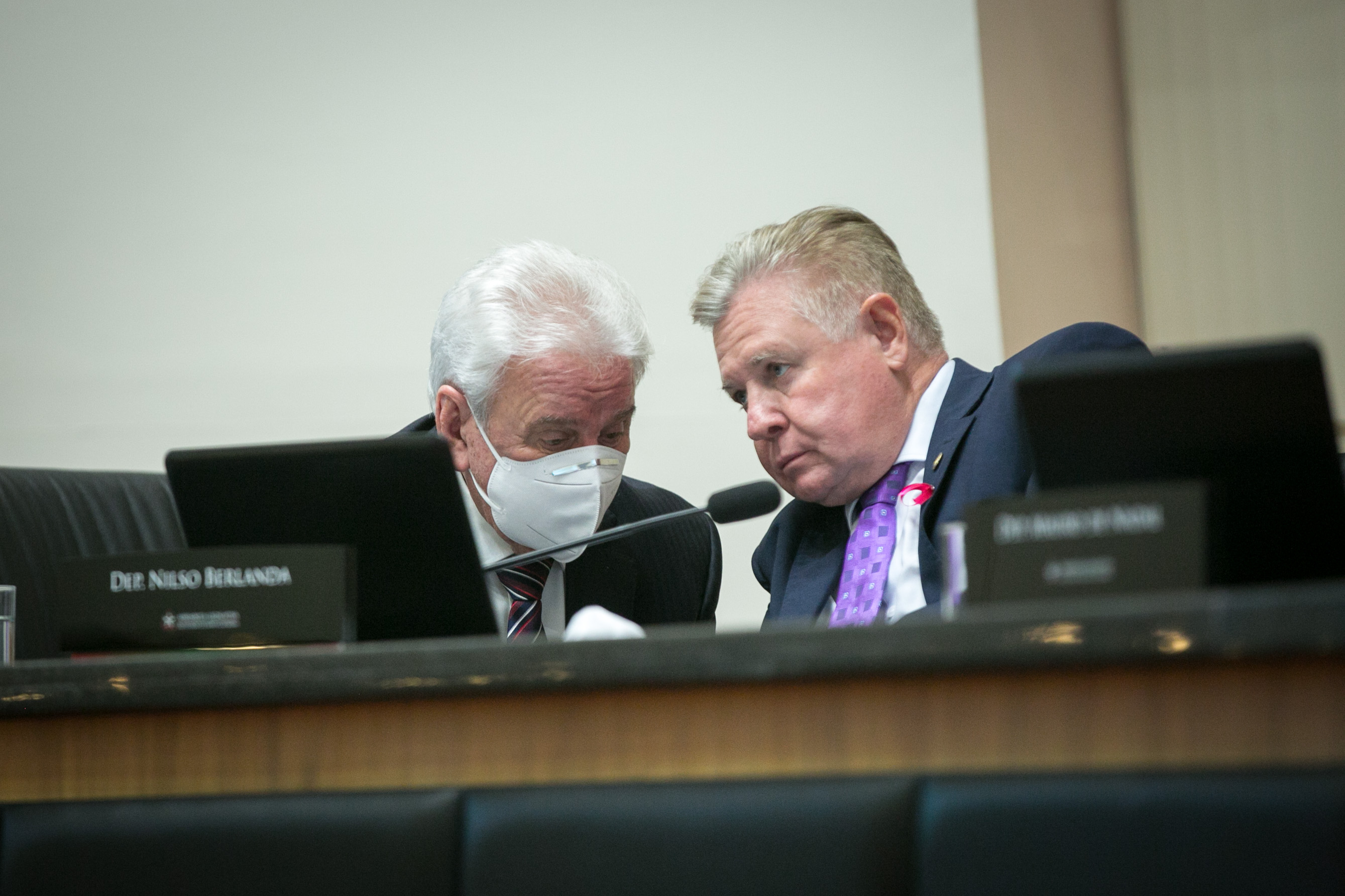 Deputado Moacir Sopelsa (MDB) e Deputado Nilso Berlanda (PL)