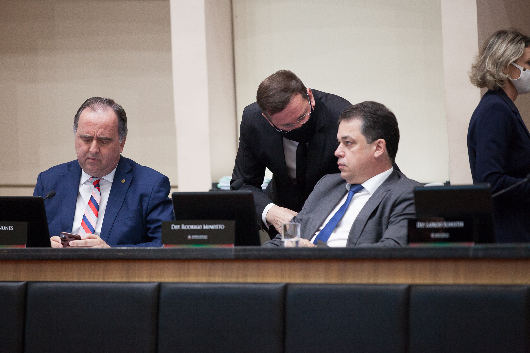 Deputado Kennedy Nunes (PTB), Deputado Jair Miotto (PSC), Deputado Rodrigo Minotto (PDT)