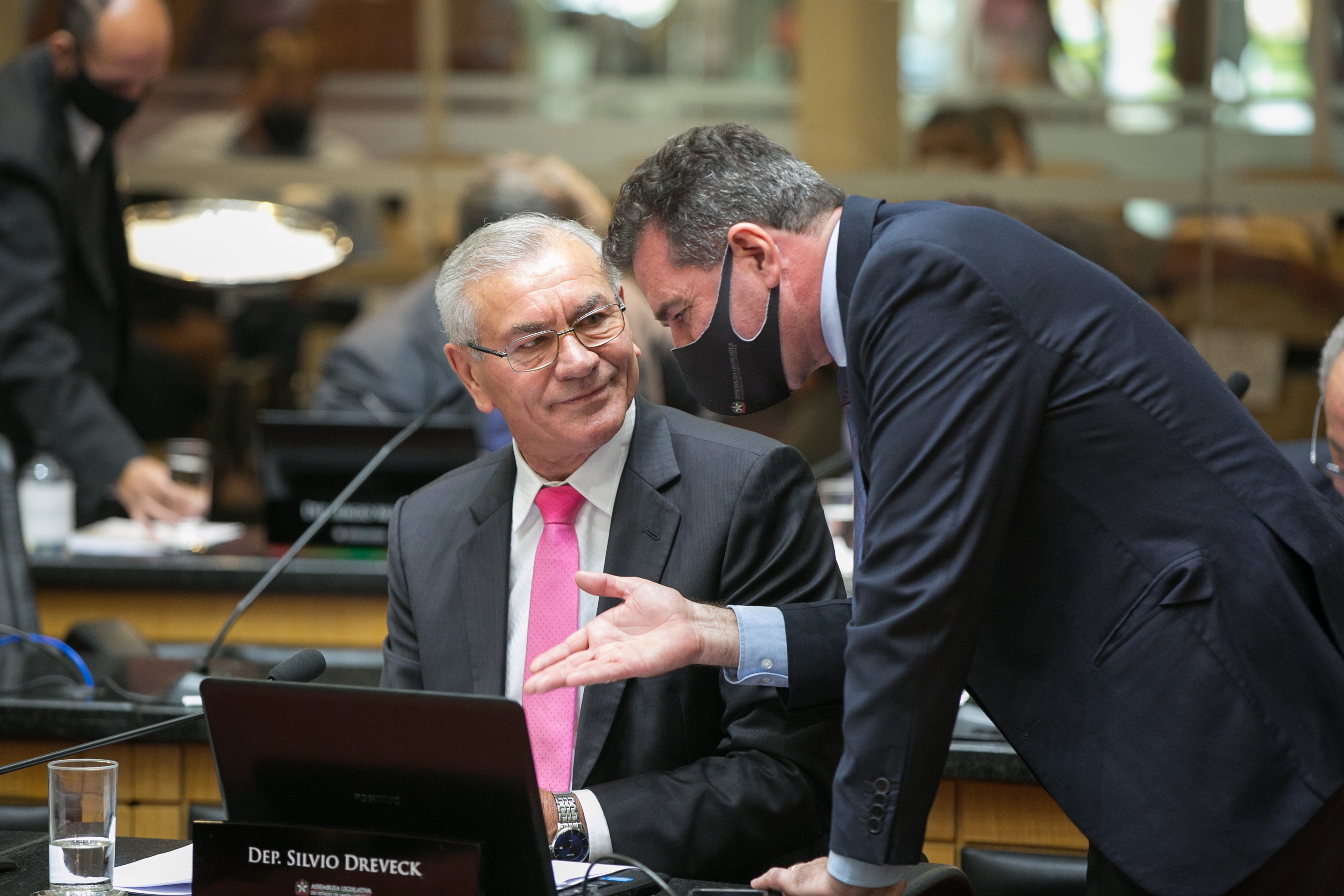 Deputado Silvio Dreveck (PP) e Deputado Valdir Cobalchini (MDB)