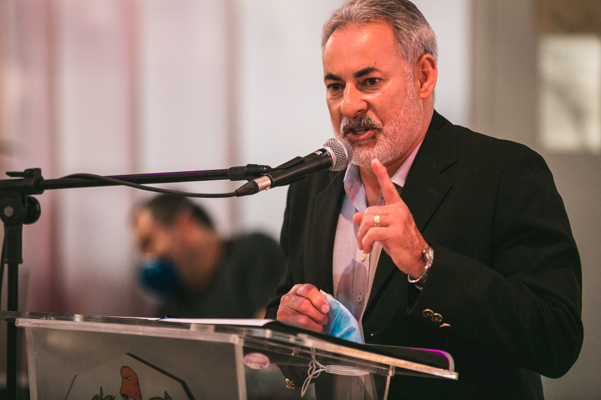Presidente da Afalesc,  Valter Euclides Damasco