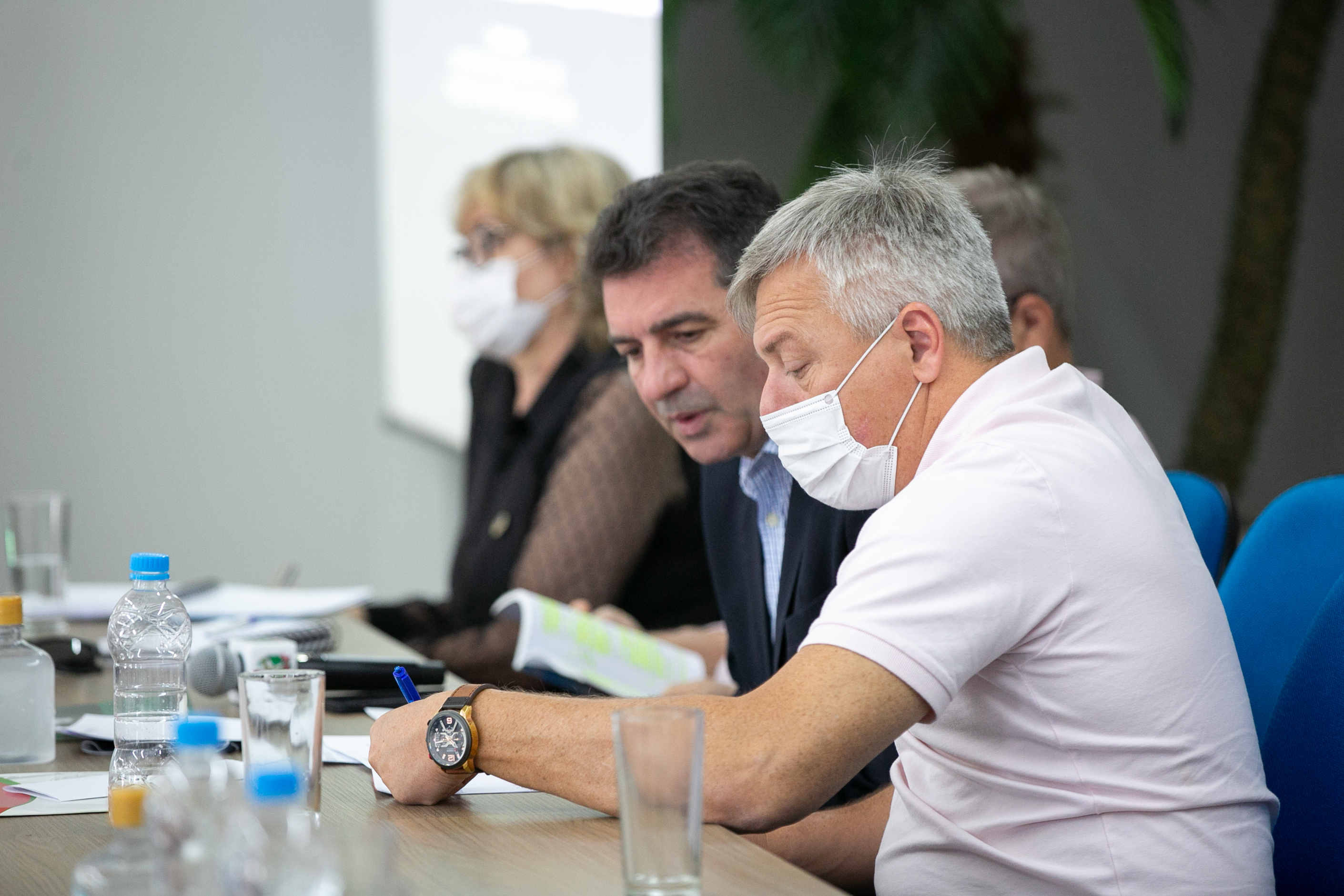 Deputado Valdir Cobalchini (MDB) e Deputado Fabiano da Luz (PT)