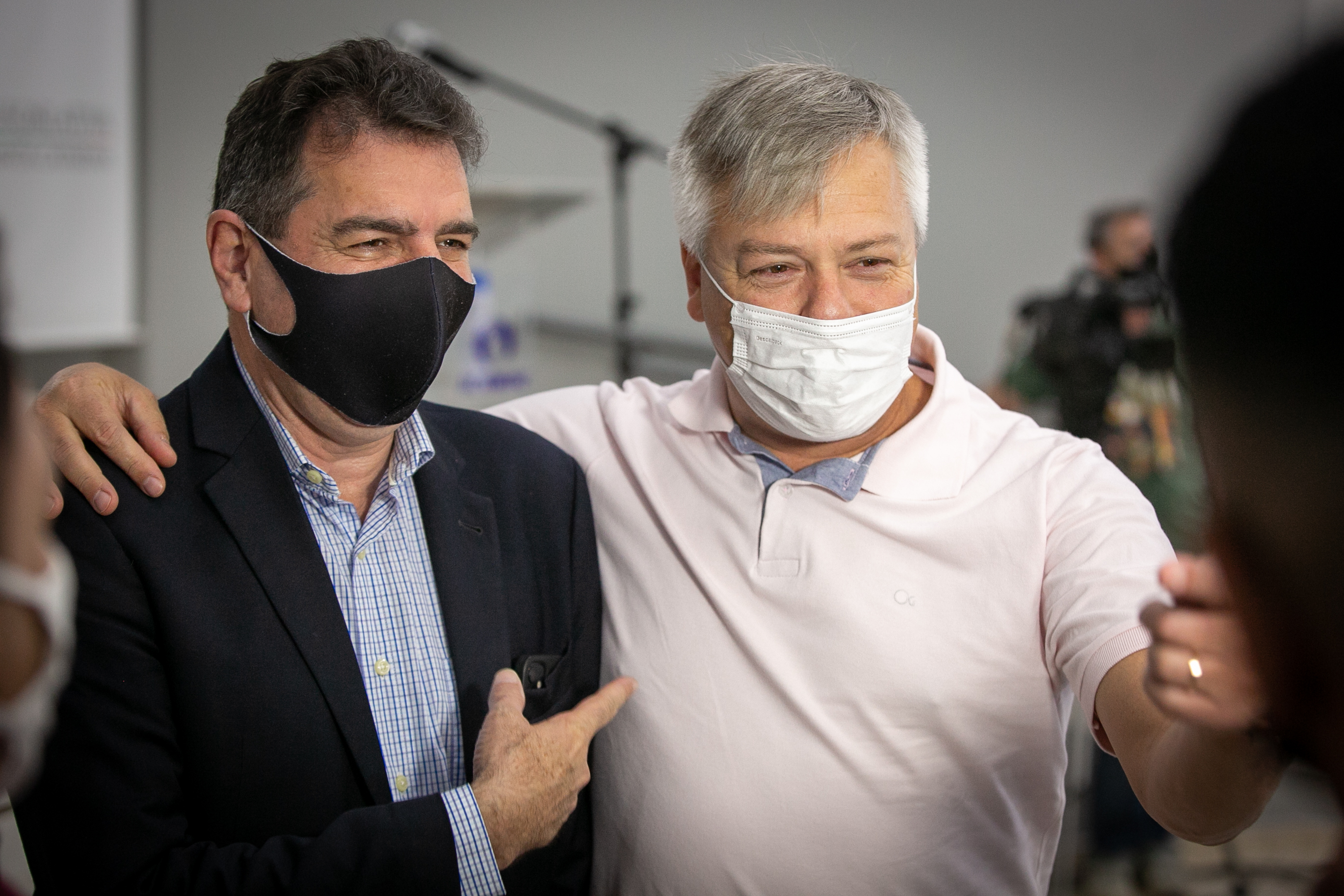 Deputado Valdir Cobalchini (MDB) e Deputado Fabiano da Luz (PT)