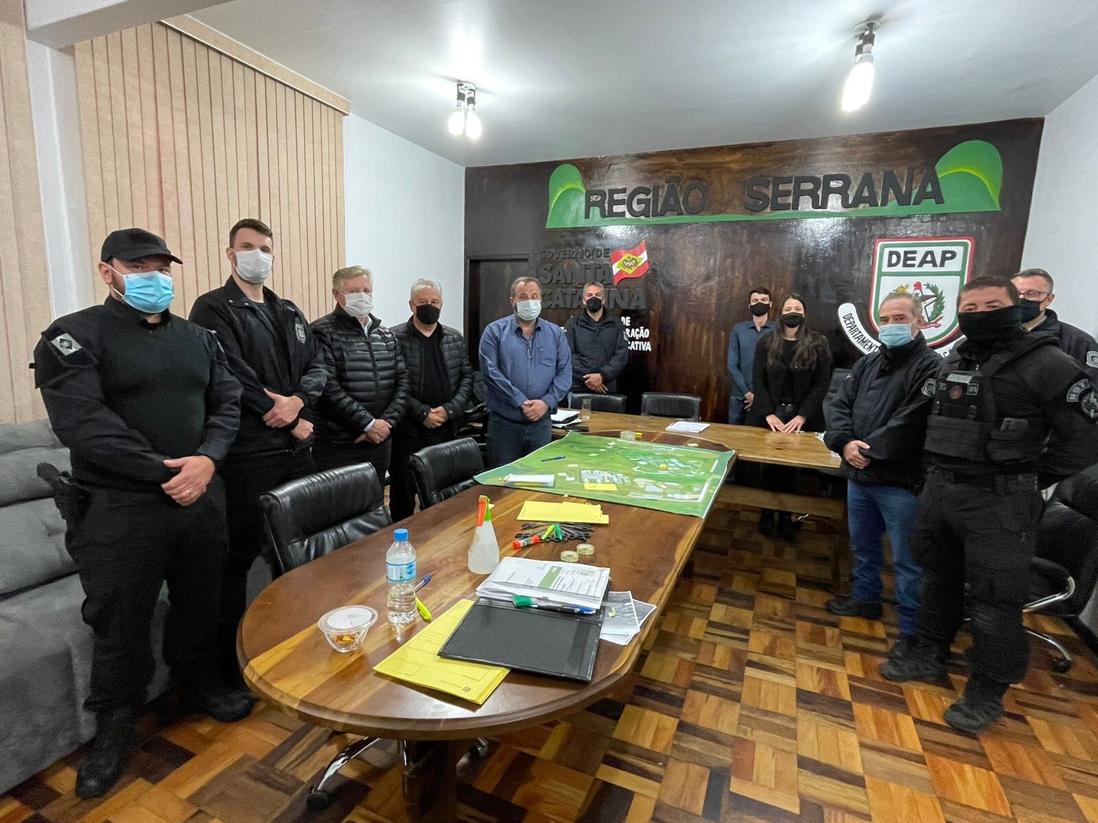 Berlanda acompanha visita de secretário na Penitenciária de Curitibanos