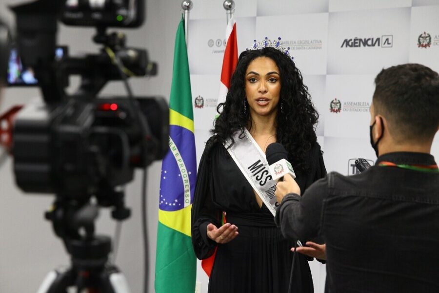Visita da Miss Santa Catarina