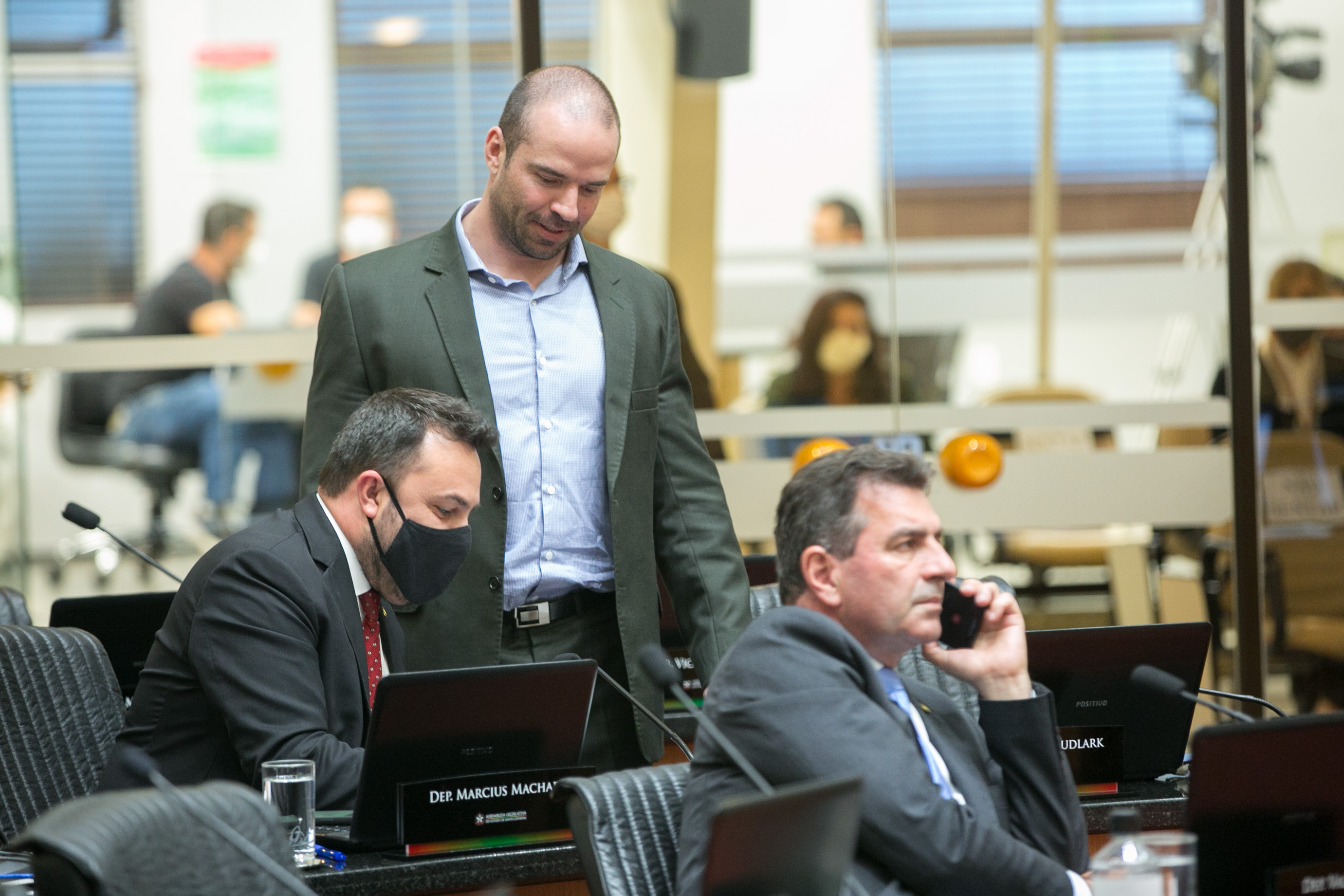 Deputado Marcius Machado (PL) e Deputado Jessé Lopes (PSL)