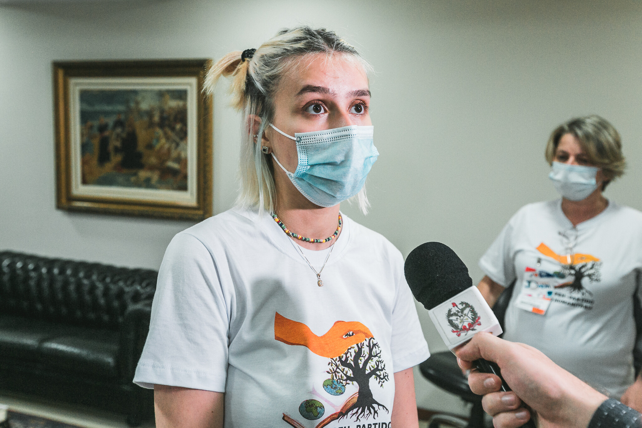 Valentina Jung, presidente do Parlamento Jovem