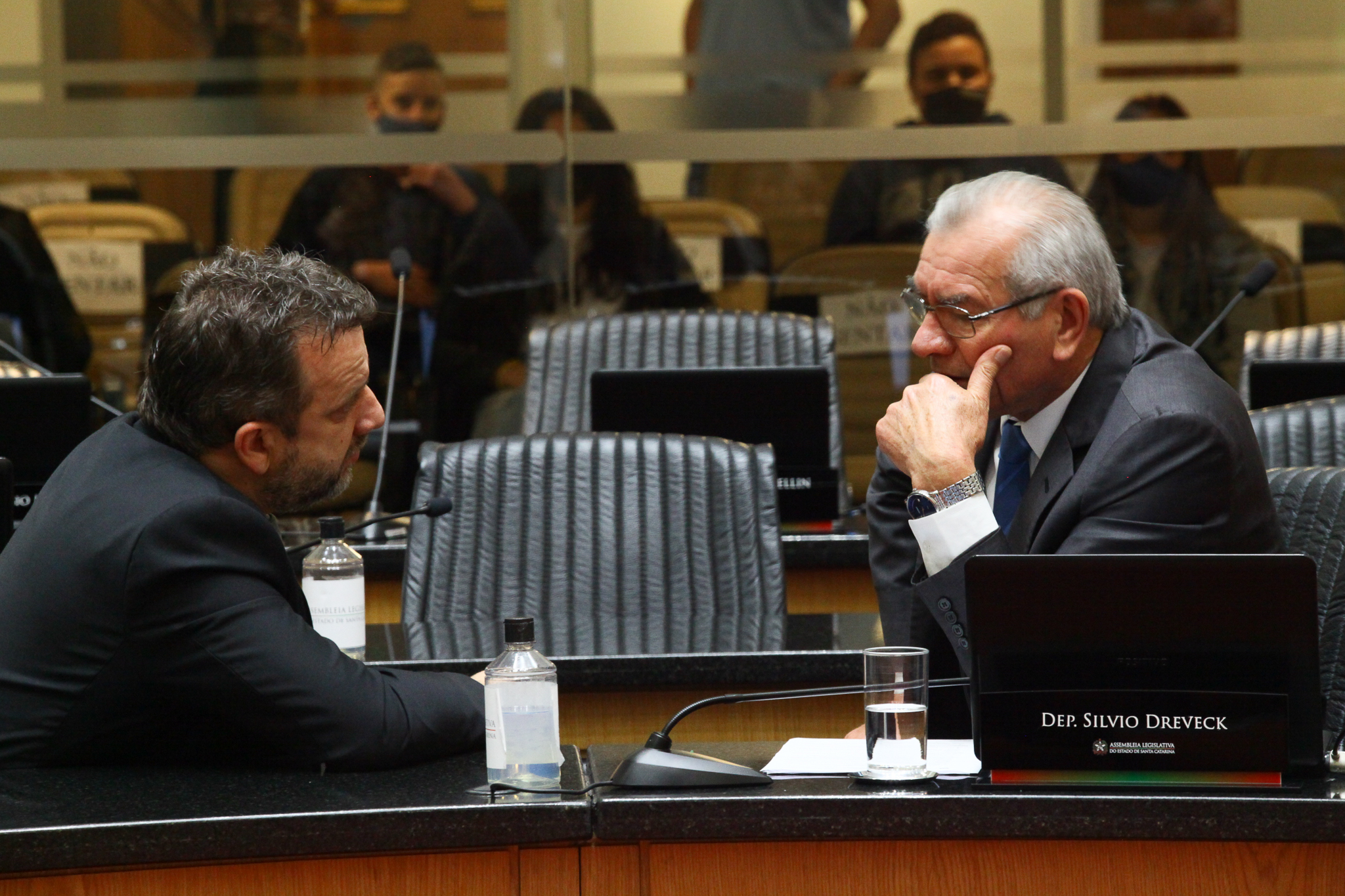 Sessão Ordinária - Deputados Jerry Comper (MDB) e Silvio Dreveck (PP)