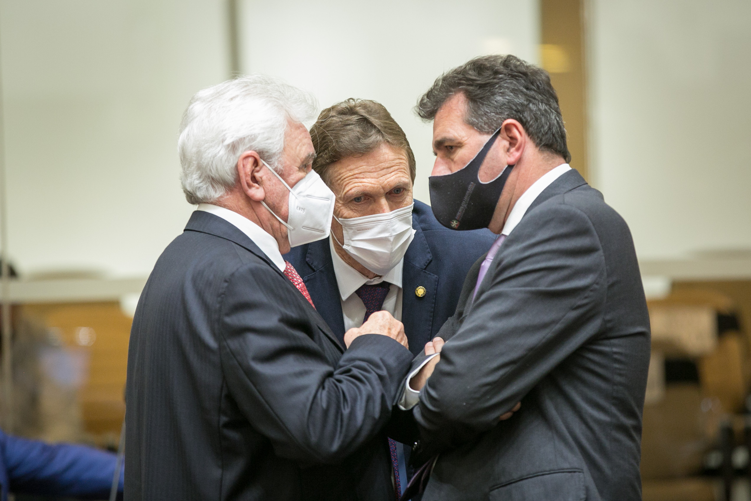 Deputado Moacir Sopelsa (MDB), Deputado Volnei Weber (MDB) e Deputado Valdir Cobalchini (MDB)