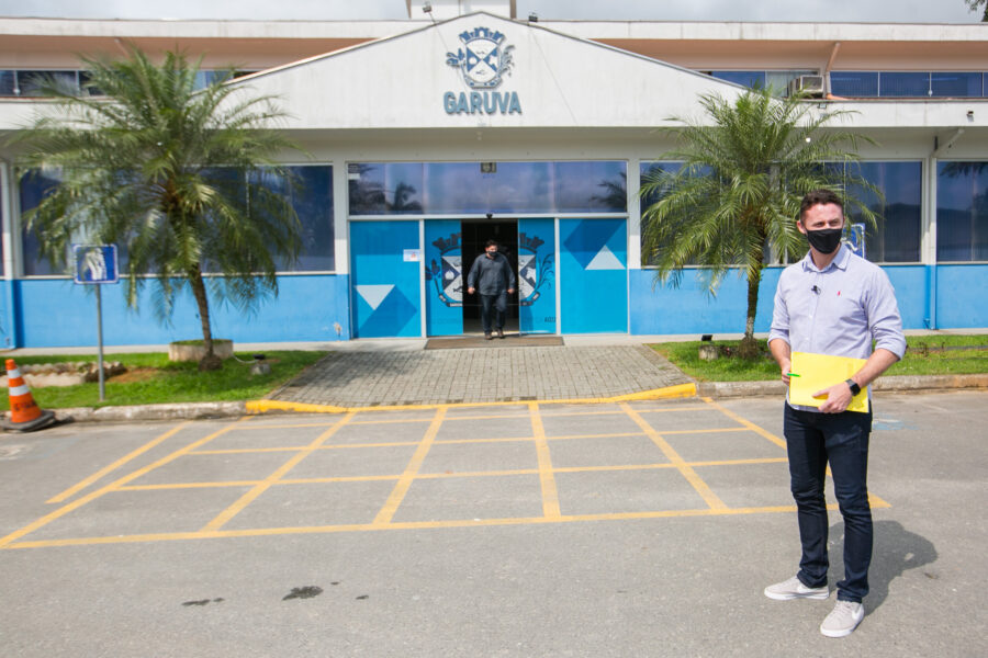 Deputado Fernando Krelling articulou convênio para recuperação da SC-417, chamada de Avenida Paraná, que liga Garuva a Itapoá