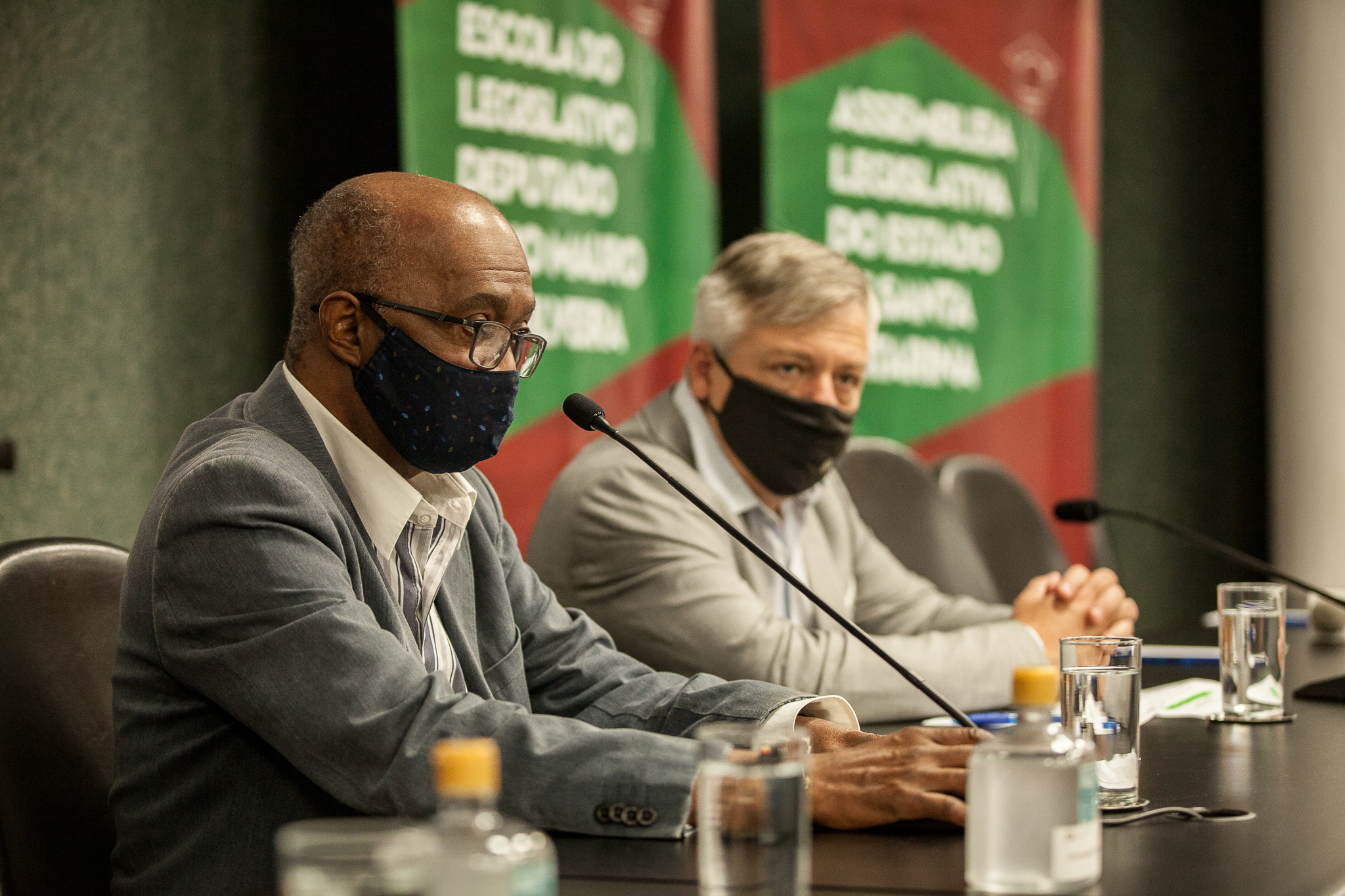 Márcio de Souza, presidente do Conselho Estadual das Populações Afrodescendentes e Deputado Fabiano da Luz (PT)