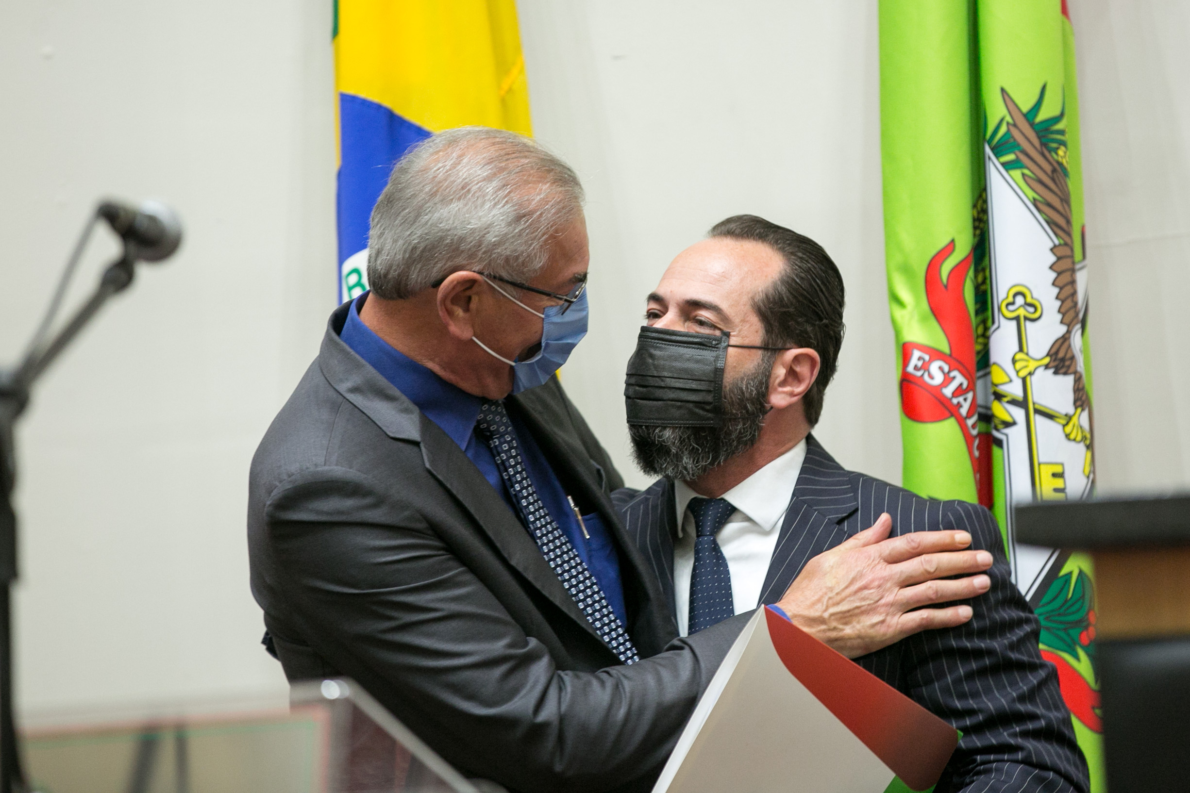 Deputado Silvio Dreveck (PP) e Promotor Fernando da Silva Comin