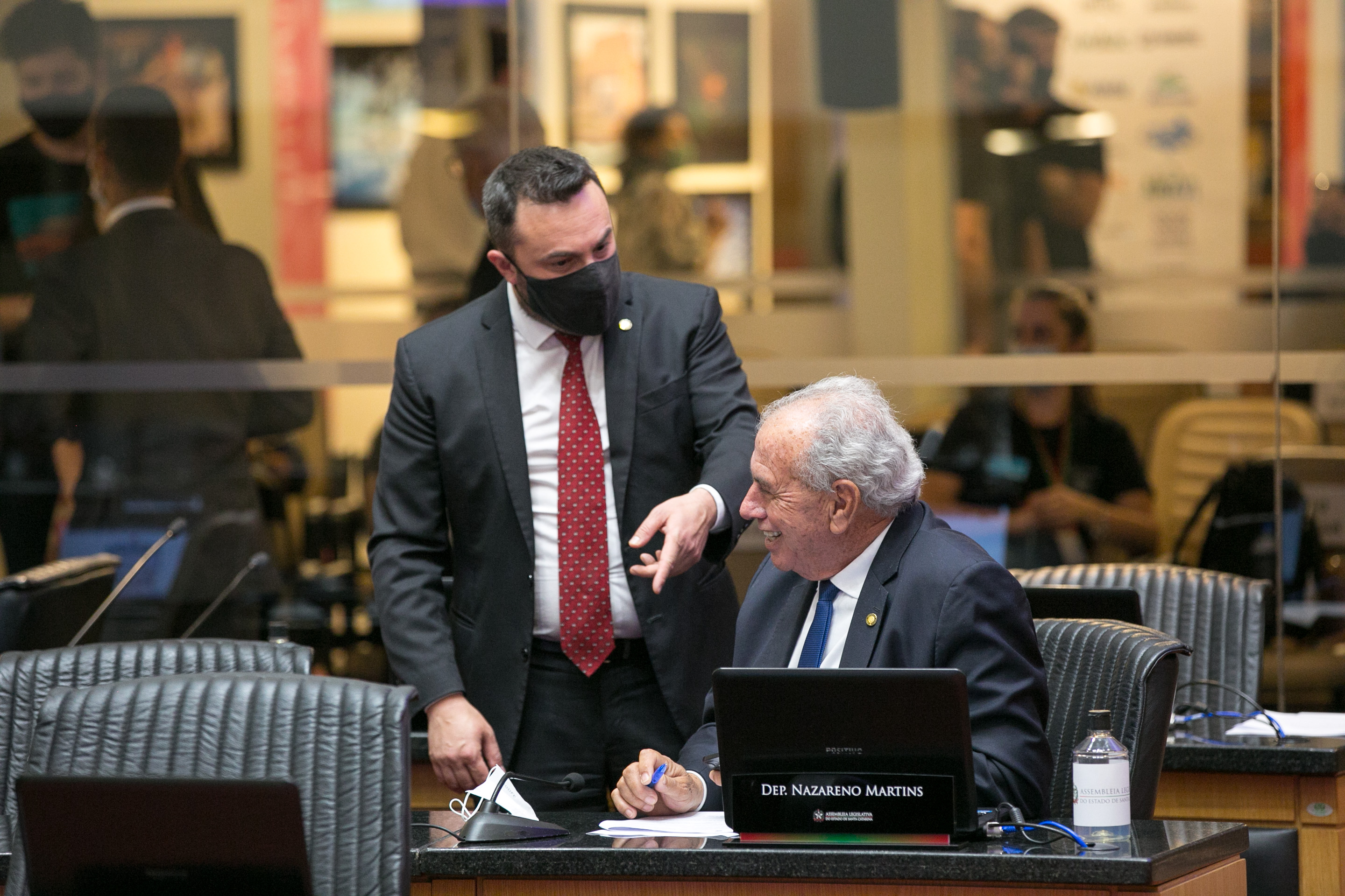 Deputado Marcius Machado (PL)  e Deputado Nazareno Martins (PSB)