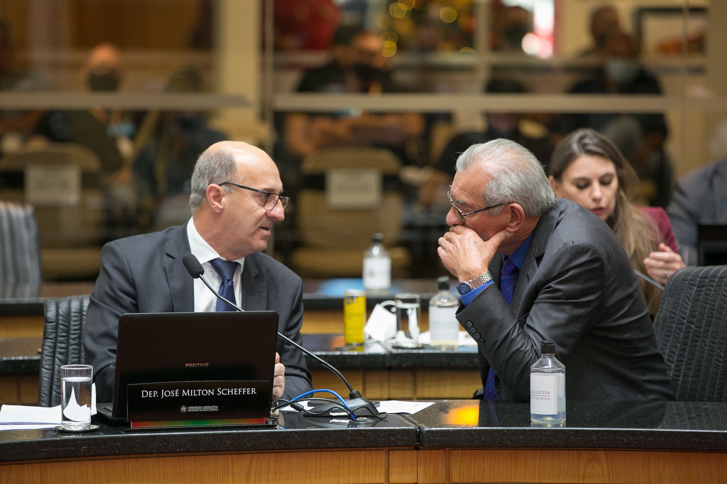 Deputado José Milton Scheffer (PP) e Deputado Silvio Dreveck (PP)