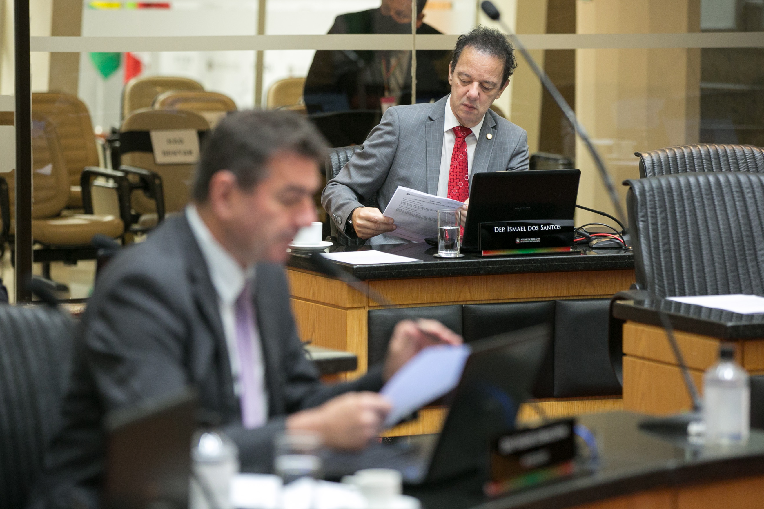 Deputado Valdir Cobalchini (MDB) e Deputado Ismael dos Santos (PSD)