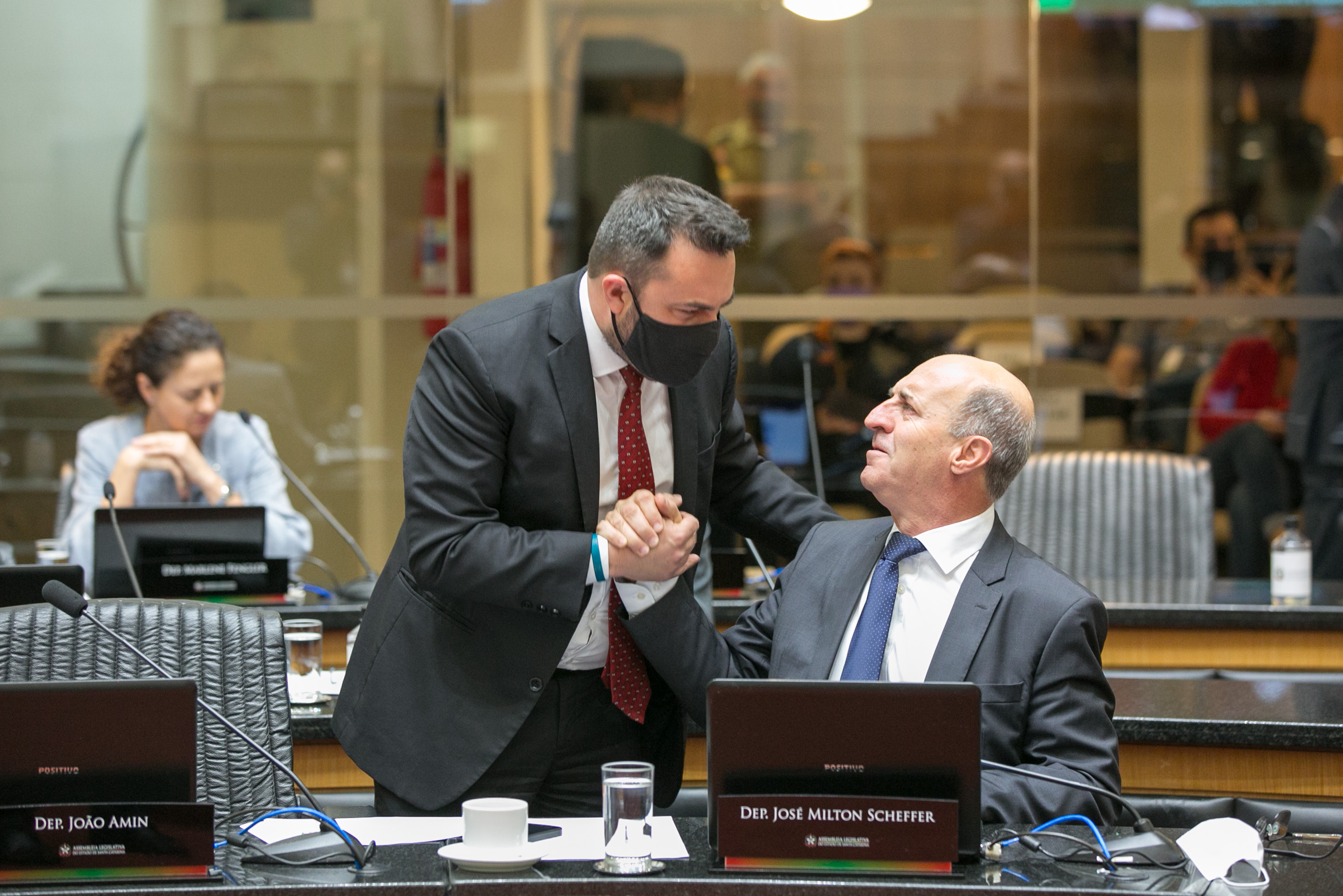 Deputado Marcius Machado (PL) e Deputado José Milton Scheffer (PP)