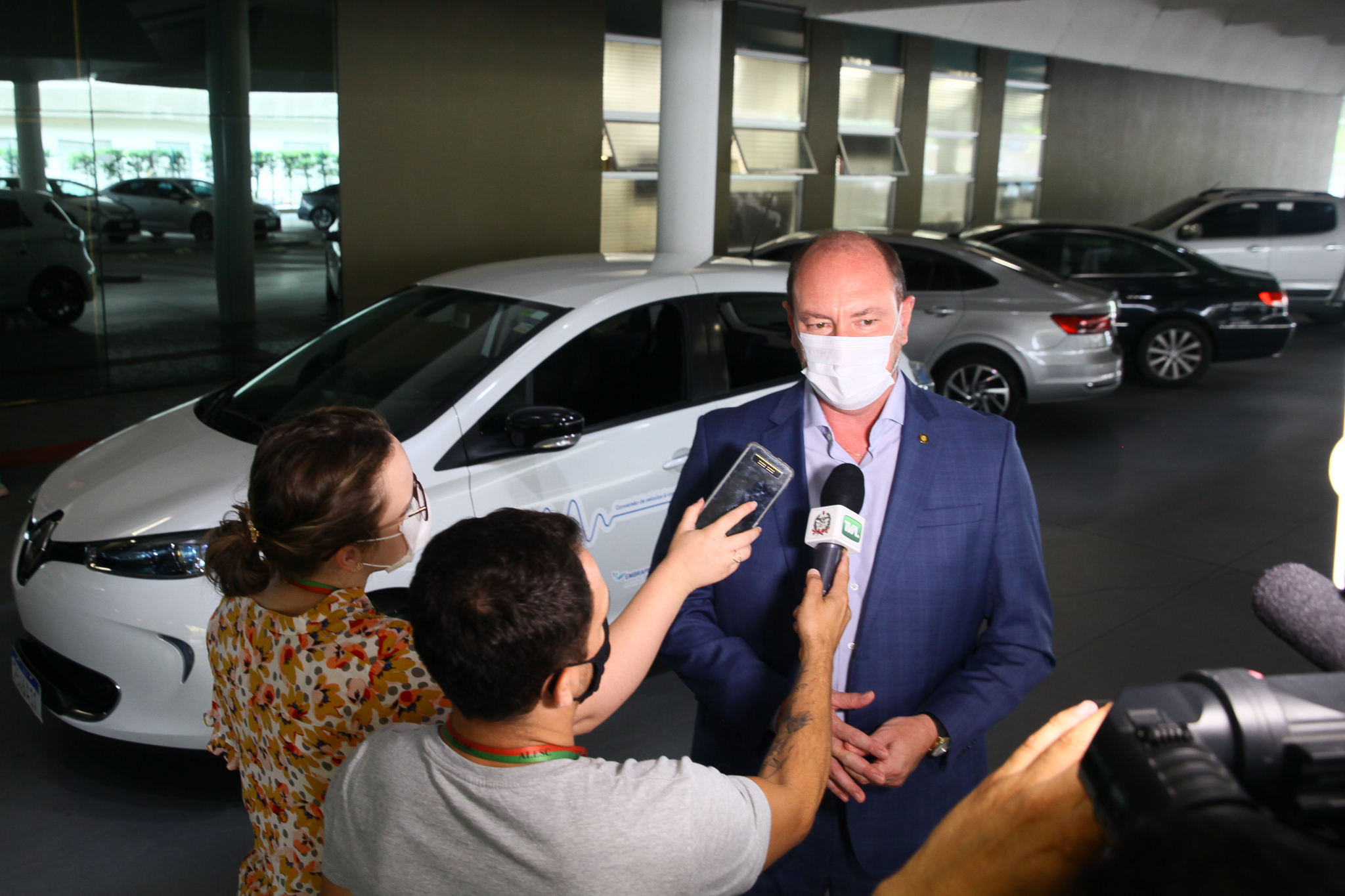 Carro Elétrico - Assinatura de Termo de Cooperação Técnica entre Ifisc e Alesc - Deputado Mauro de Nadal (MDB)