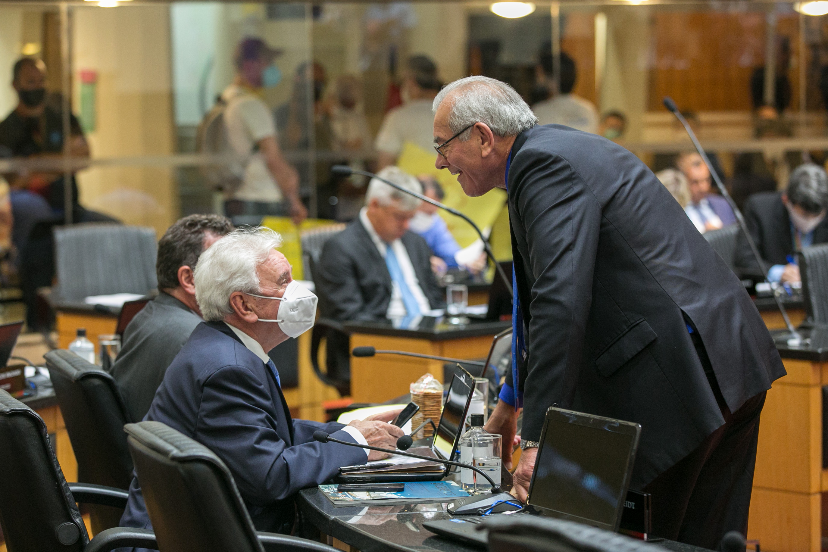 Deputado Moacir Sopelsa (MDB) e Deputado Silvio Dreveck (PP)