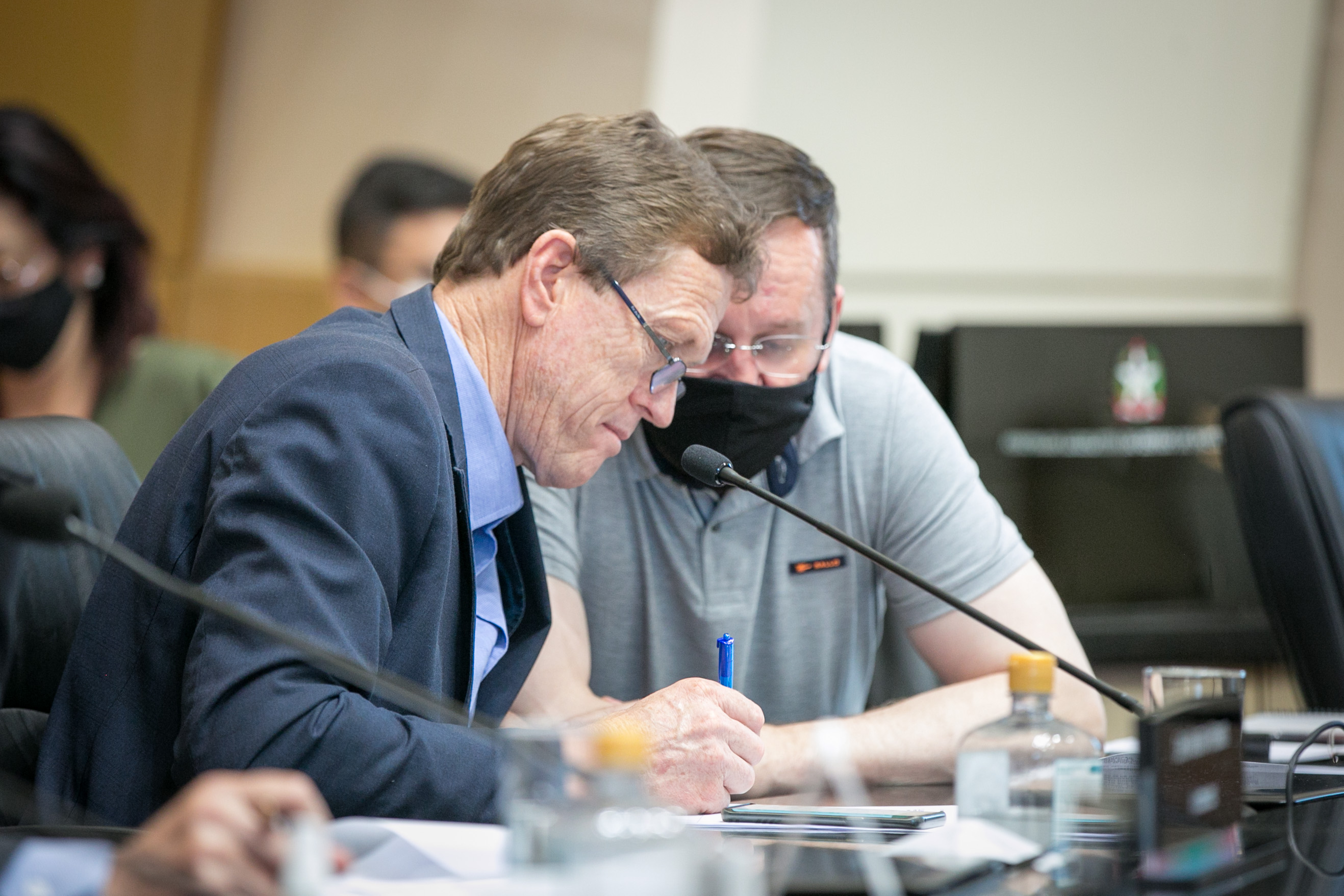 Deputado Volnei Weber (MDB) e Deputado Jair Miotto (PSC)