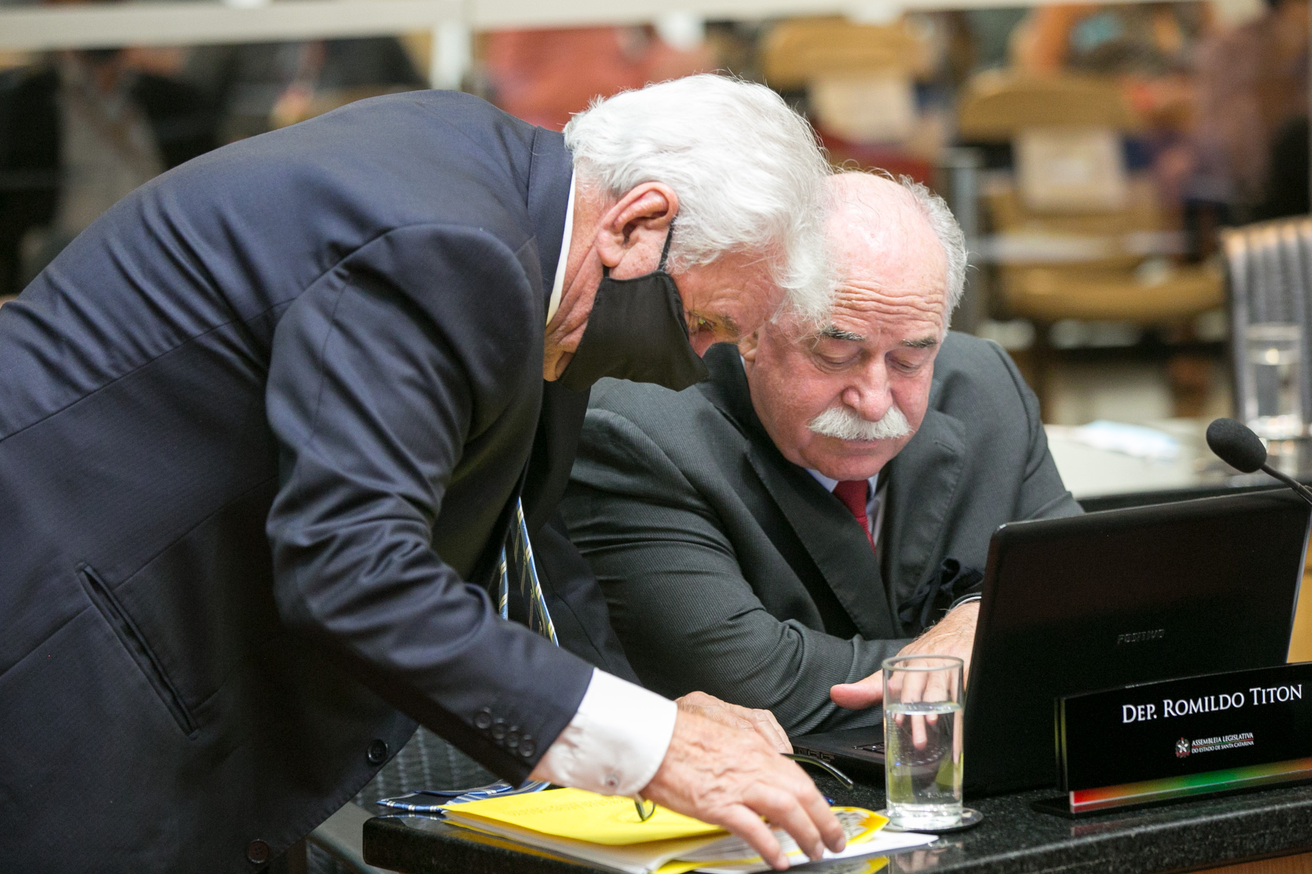 Deputado Moacir Sopelsa (MDB) e Deputado Romildo Titon (MDB)
