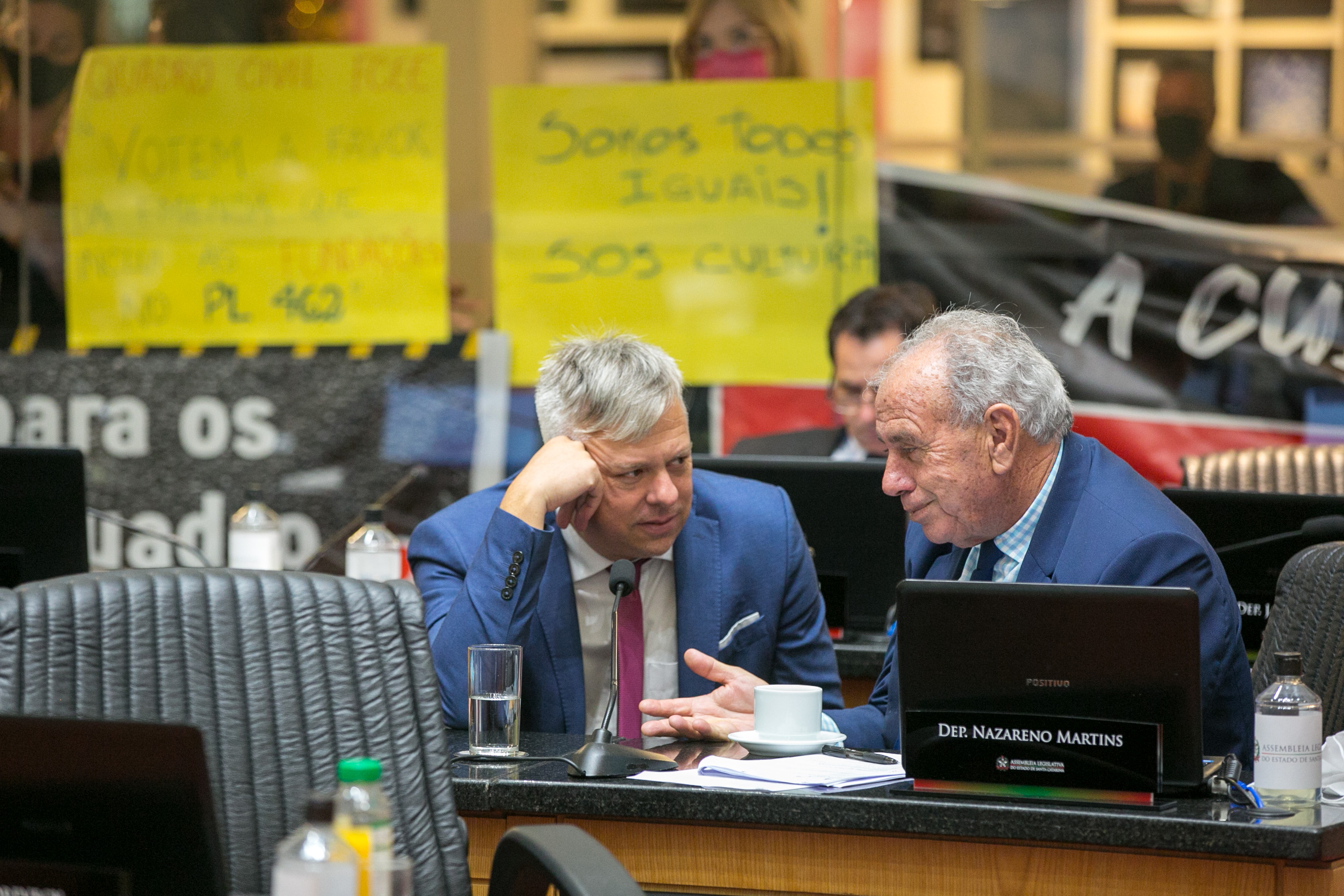 Deputado Fabiano da Luz (PT) e Deputado Nazareno Martins (PSB)