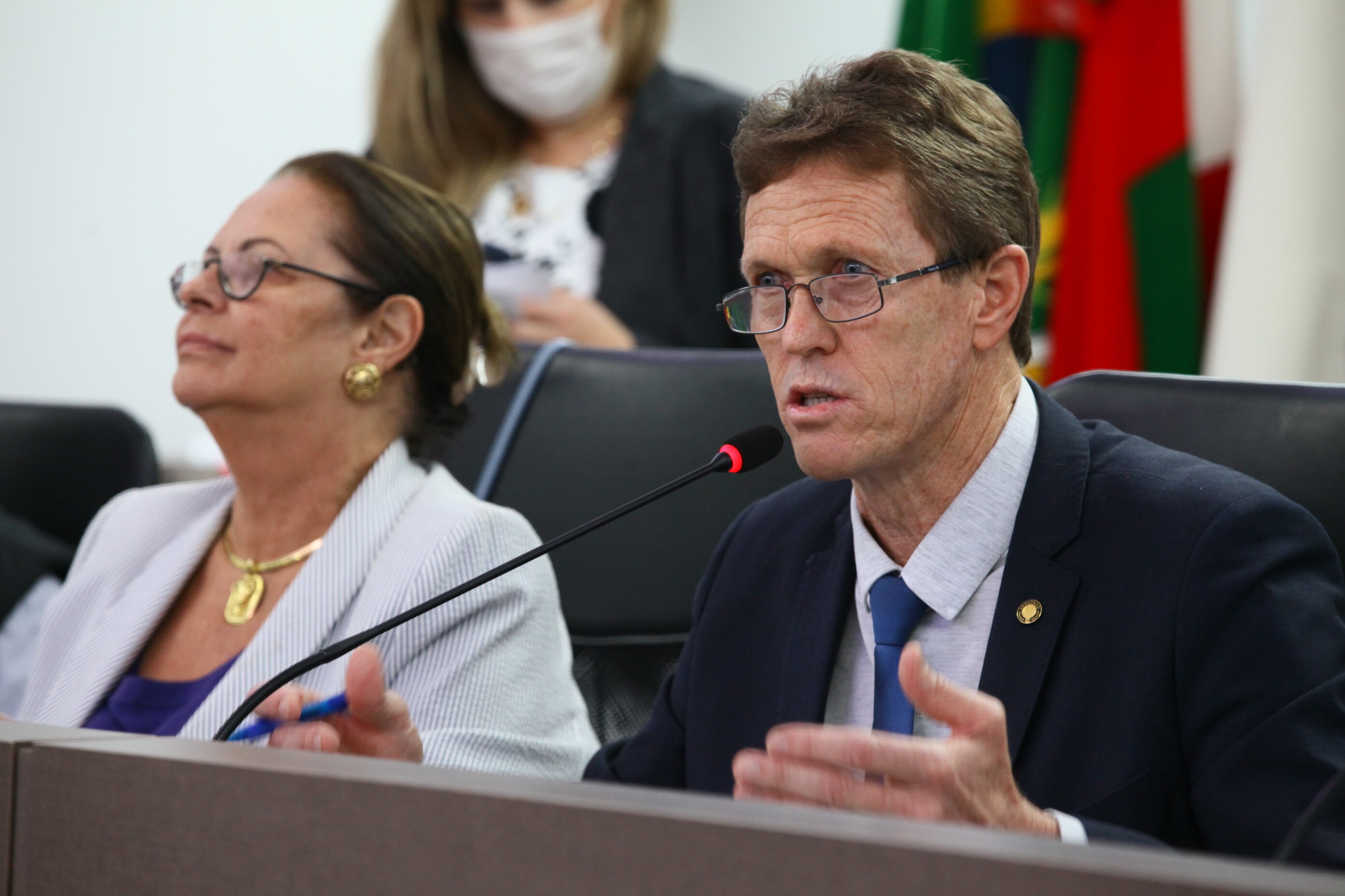Deputado Volnei Weber e deputada Ada de Luca