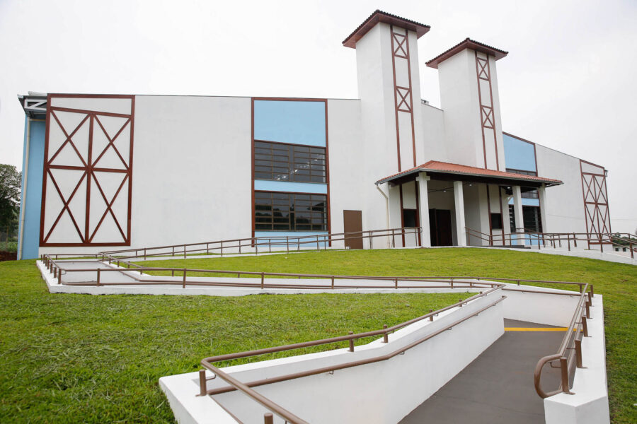 Sede do novo salão do distrito da Sede Oldenburg, em Palmitos, obra que contou com recursos de emenda parlamentar