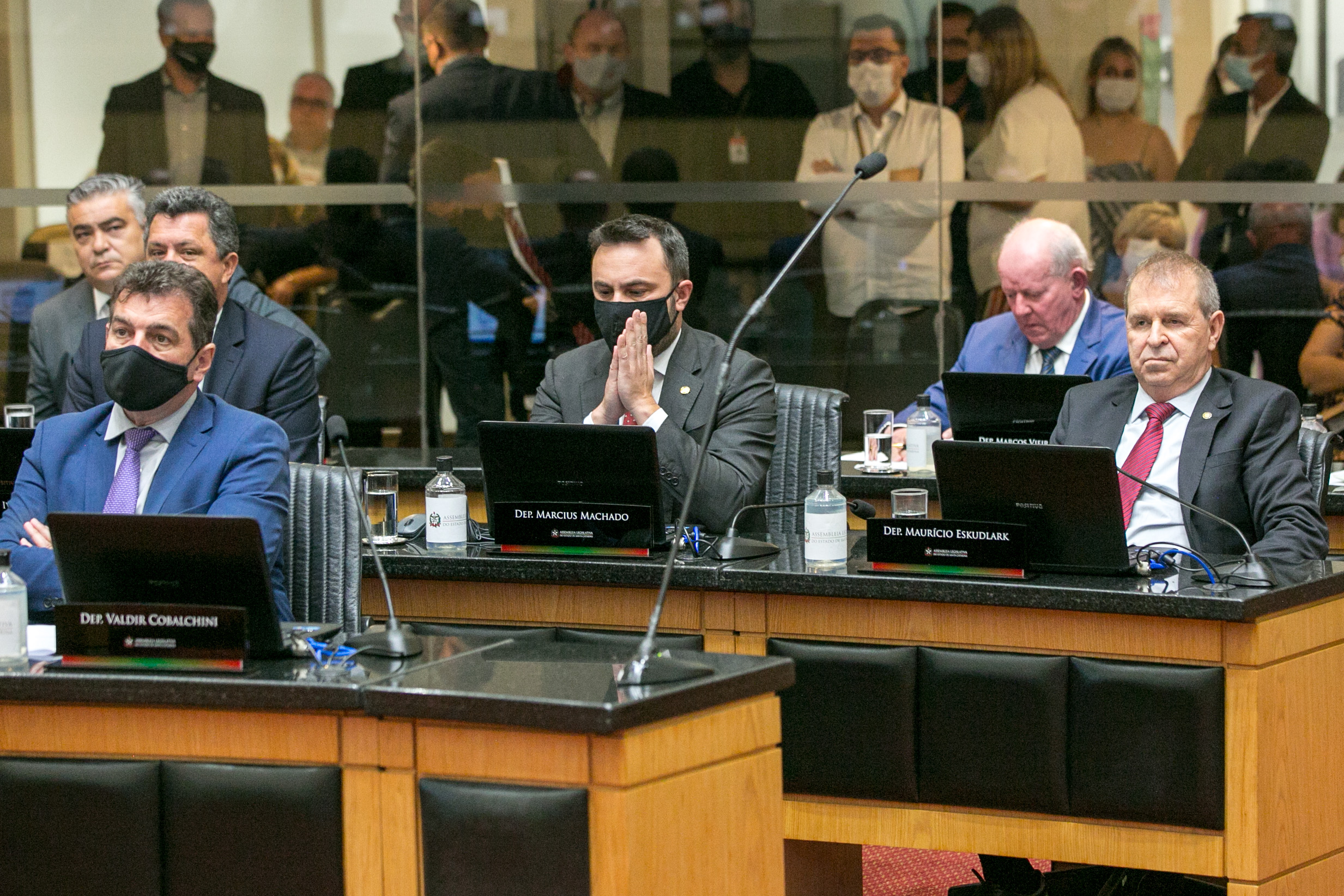 Deputado Marcius Machado (PL) e Deputado Maurício Eskudlark (PL)