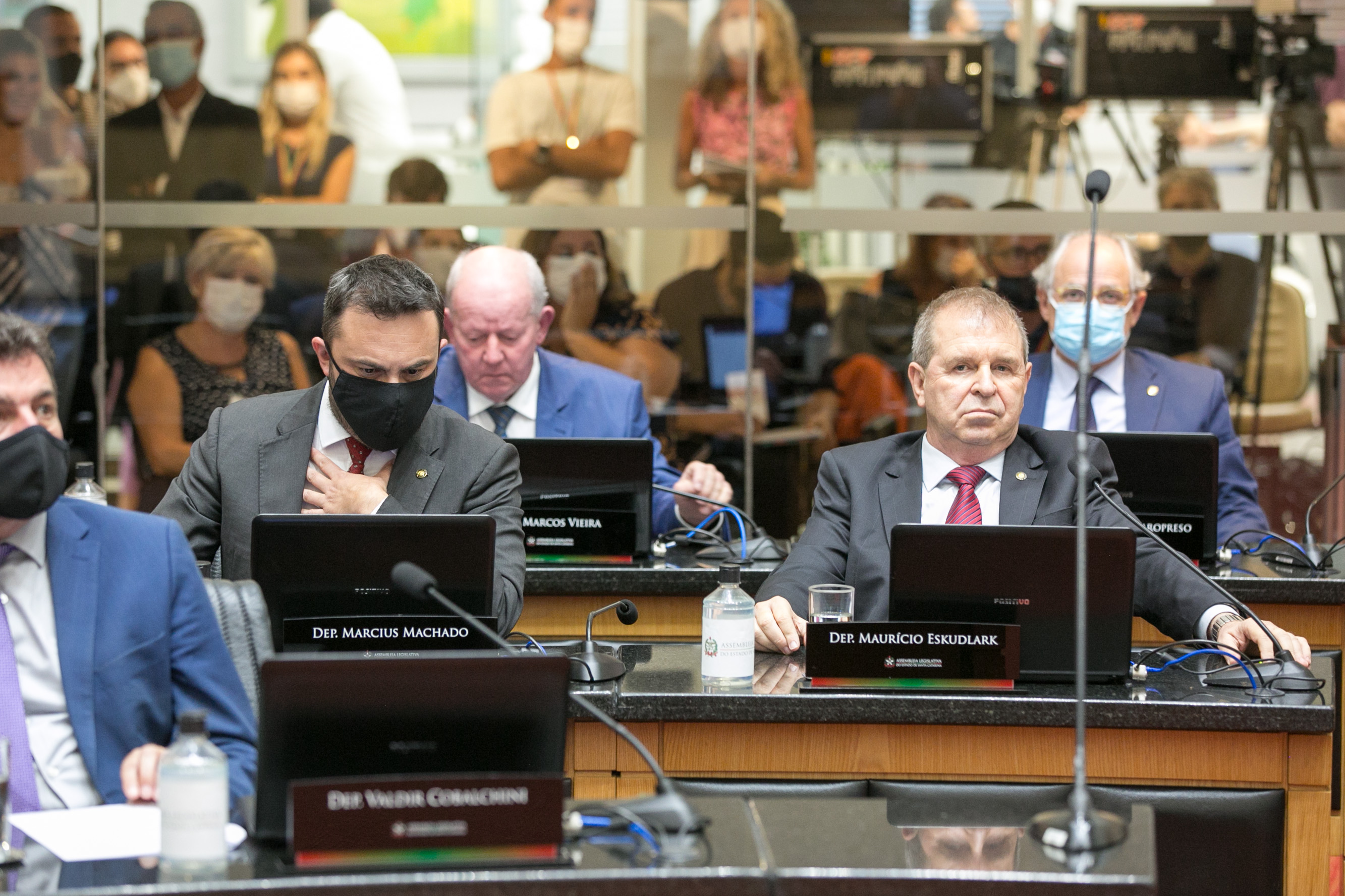 Deputado Marcius Machado (PL) e Deputado Maurício Eskudlark (PL)