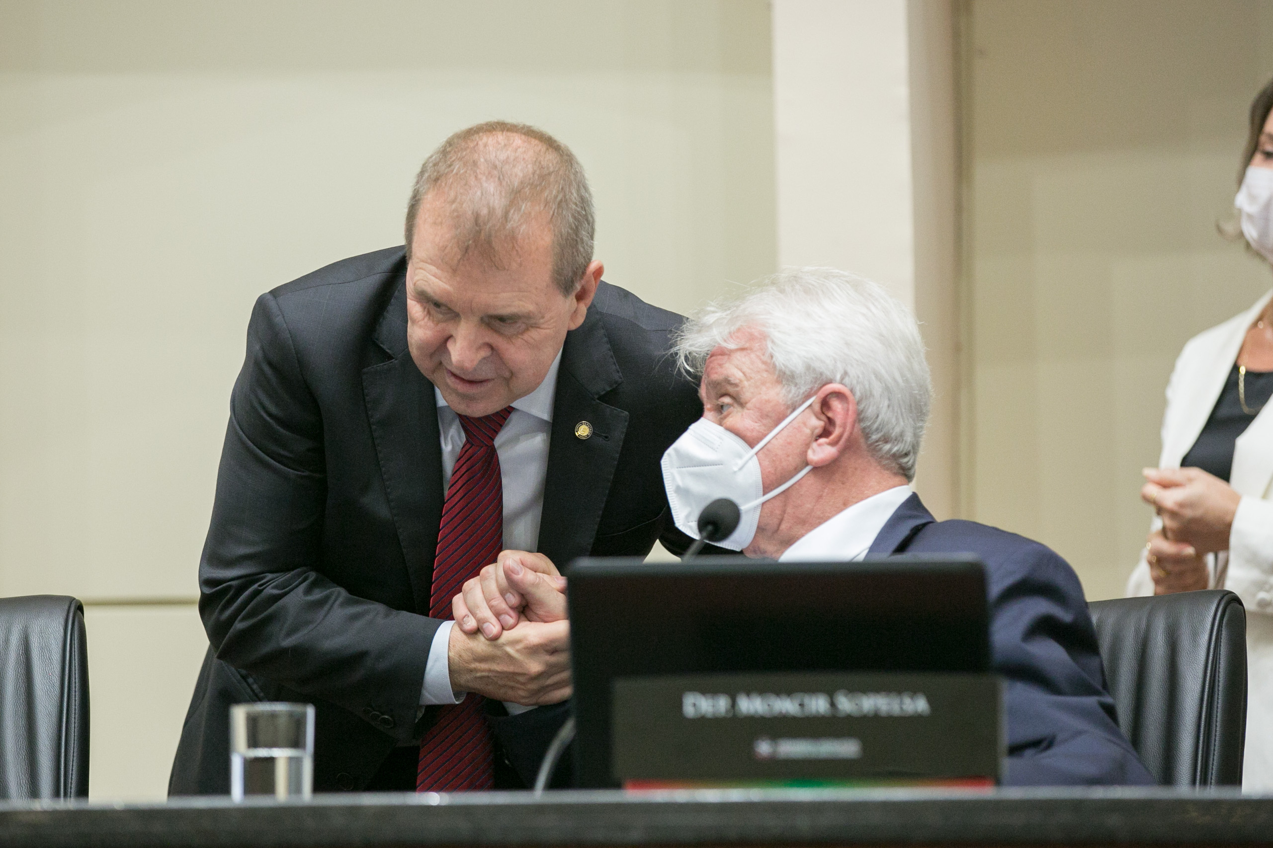Deputado Maurício Eskudlark (PL) e Deputado Moacir Sopelsa (MDB)