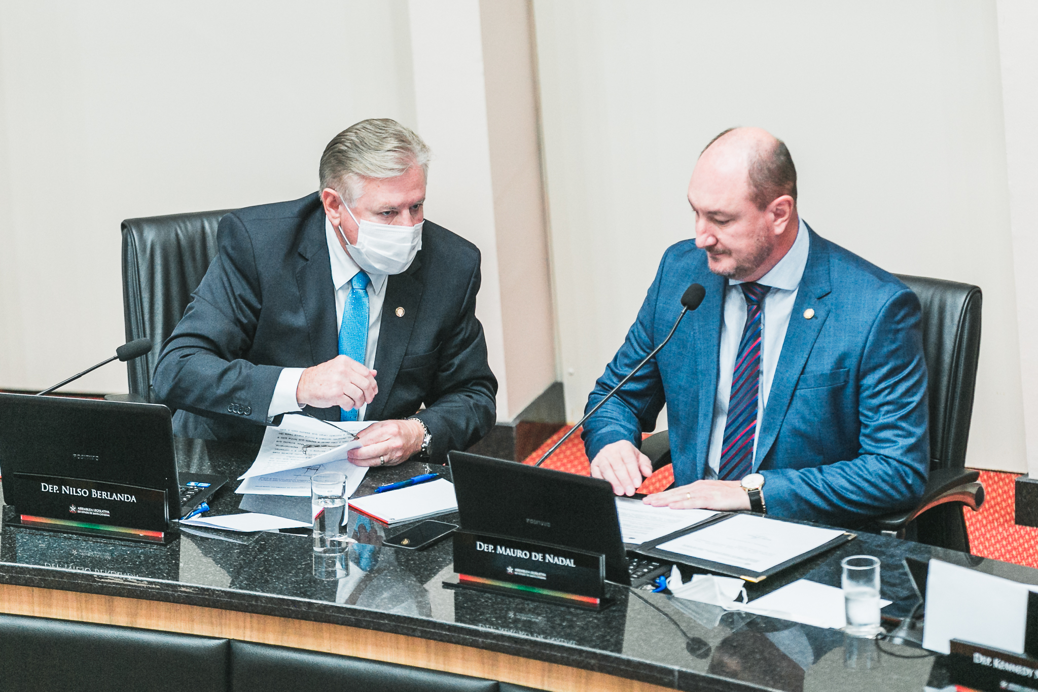 Deputado Mauro de Nadal (MDB) - Deputado Nilso Berlanda (PL)