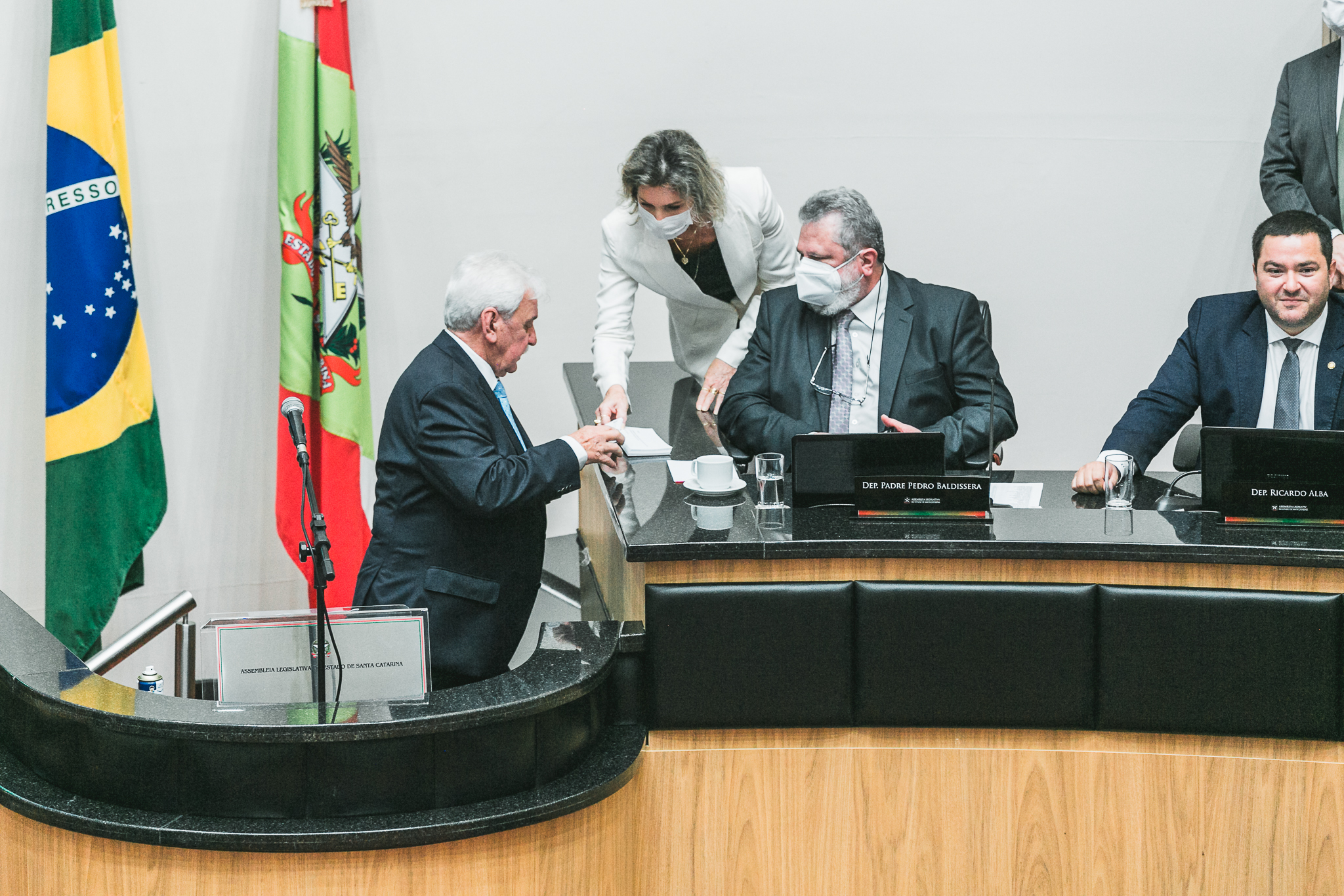 Deputado Moacir Sopelsa (MDB) - Deputado Padre Pedro Baldisera (PT)