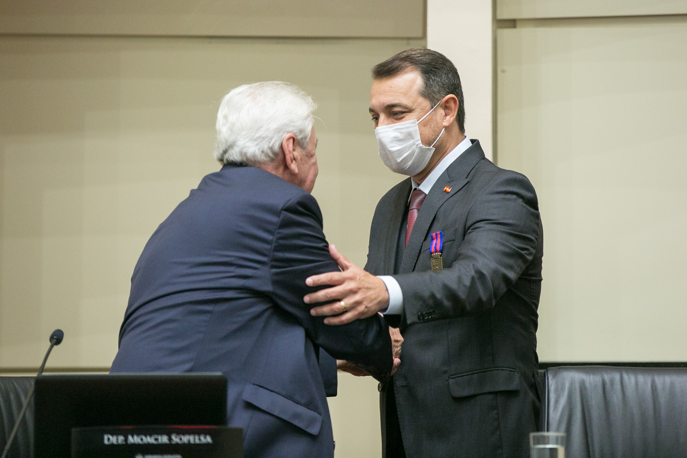 Deputado Moacir Sopelsa (MDB) e Governador Carlos Moisés