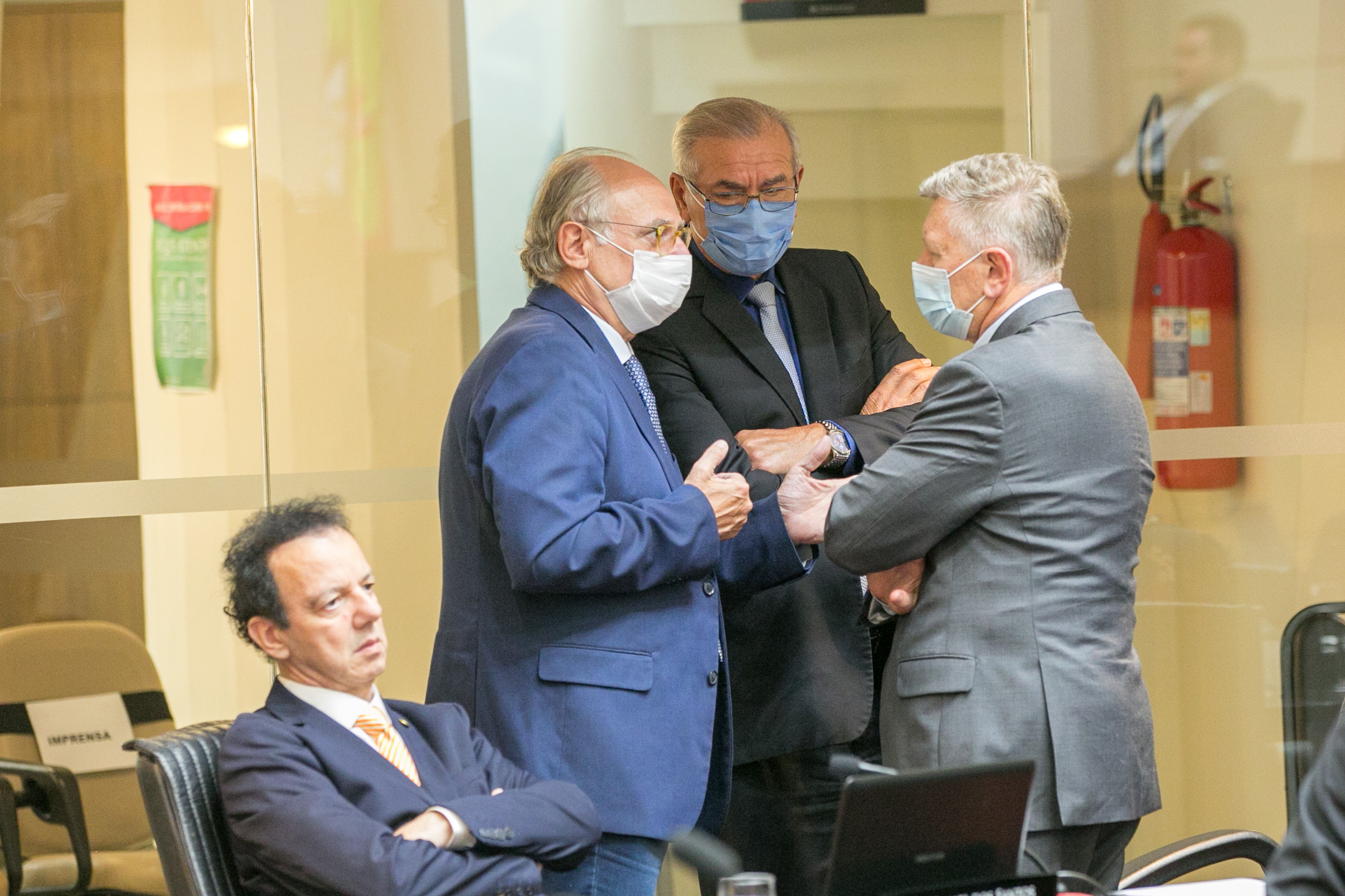 Deputado Dr. Vicente Caropreso (PSDB), Deputado Silvio Dreveck (PP) e Deputado Milton Hobus (PSD)