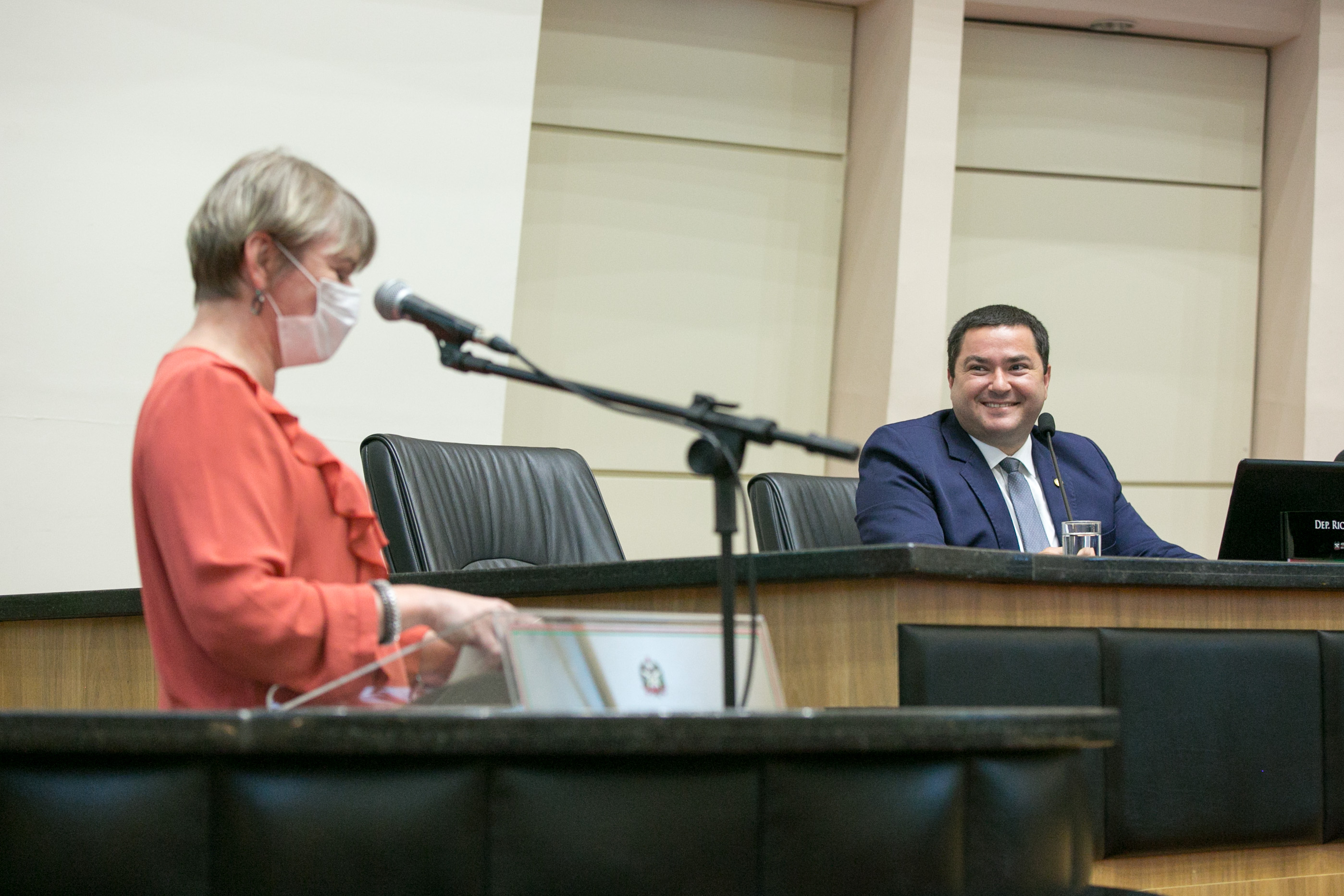 Deputada Luciane Carminatti (PT) e Deputado Ricardo Alba (PSL)