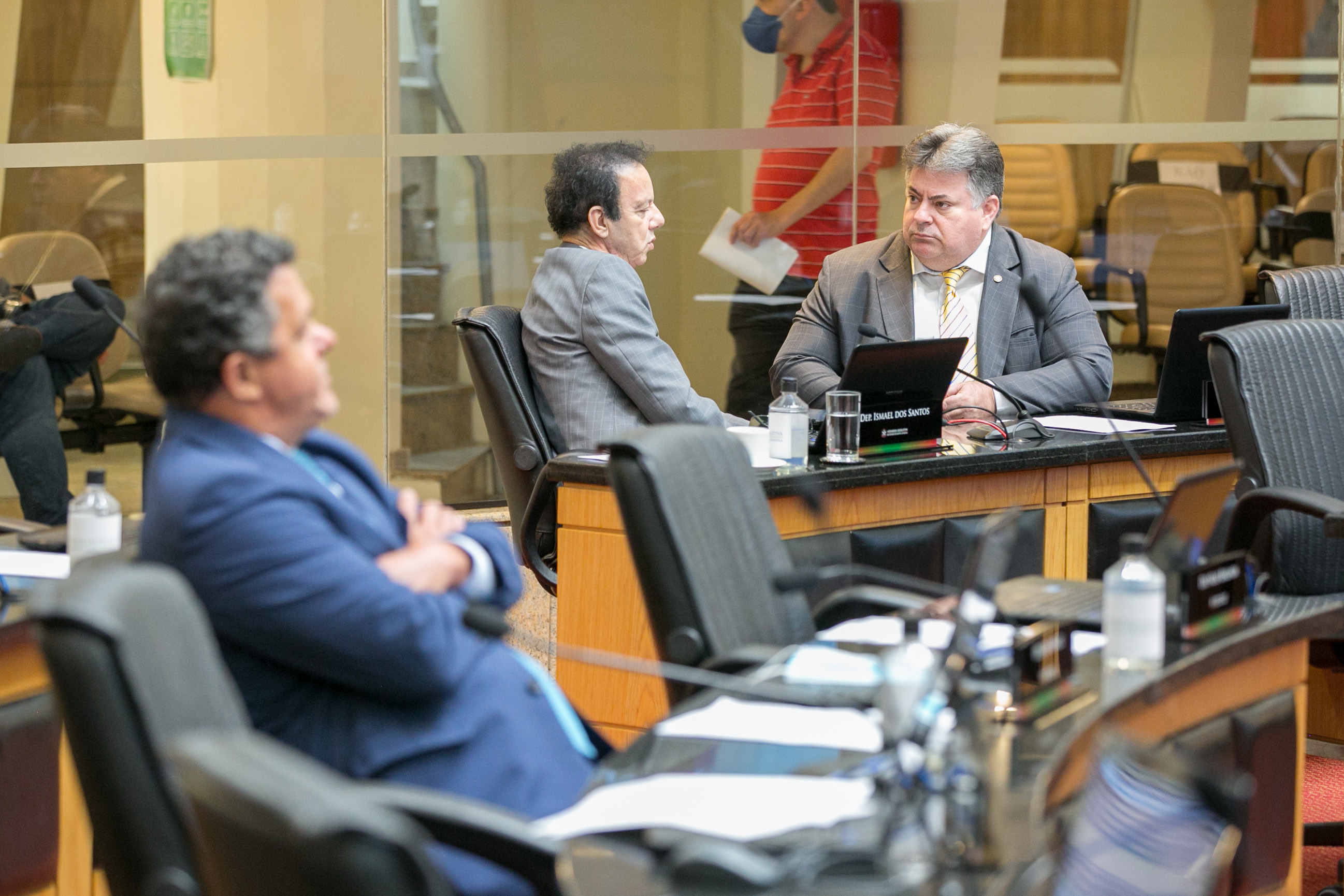 Deputado Ivan Naatz (PL), Deputado Ismael dos Santos (PSD) e Deputado Sergio Motta (Republicanos)