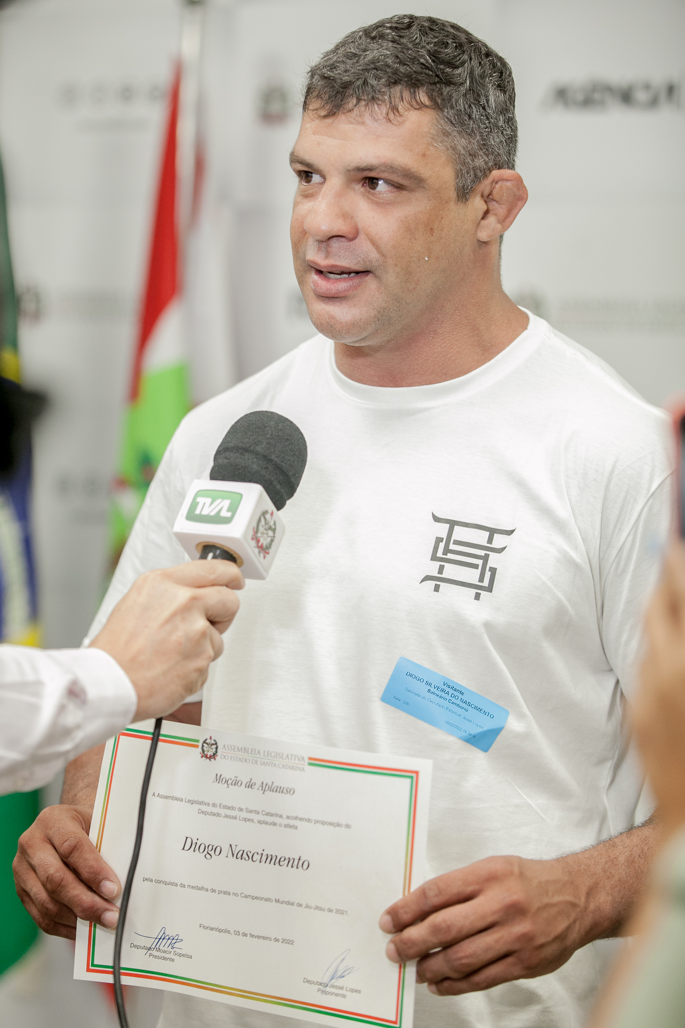 Diogo Nascimento, atleta  medalha de prata no Campeonato Mundial de Jiu-Jitsu 2021.