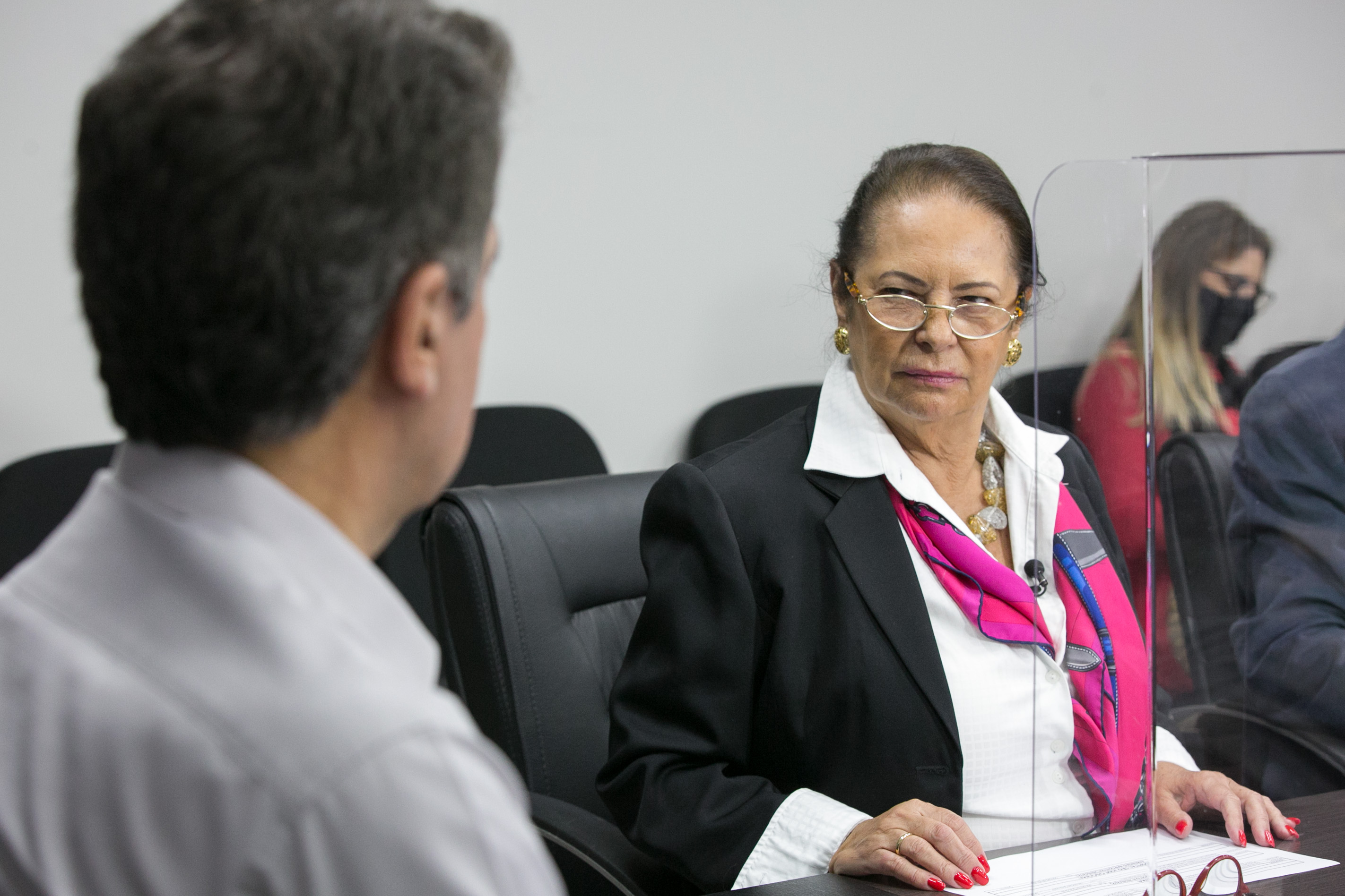 Deputada Ada De Luca (MDB) e prefeito de Criciúma, Clésio Salvaro