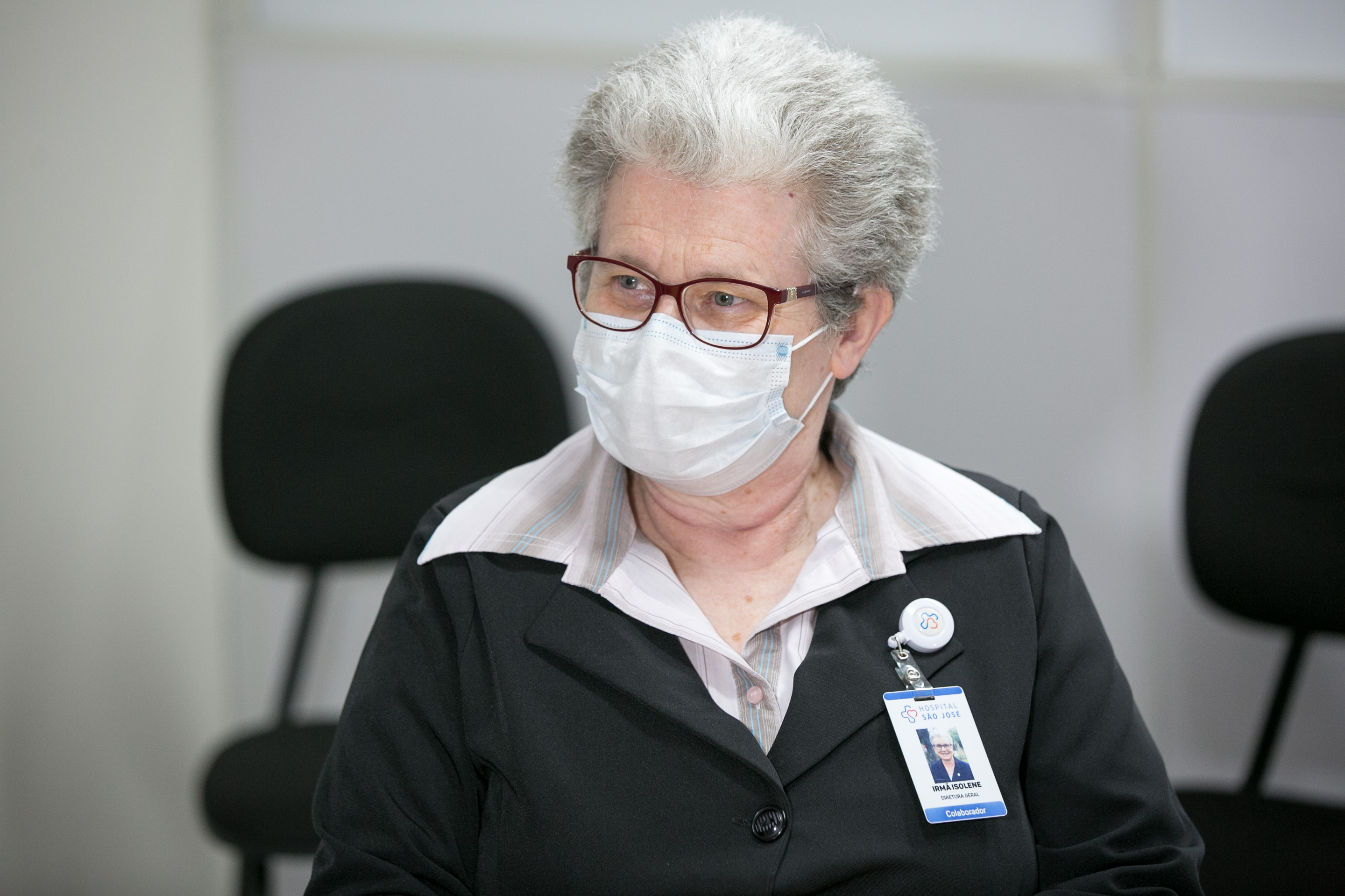 Diretora Geral do Hospital São José, irmã Isolene Lofi