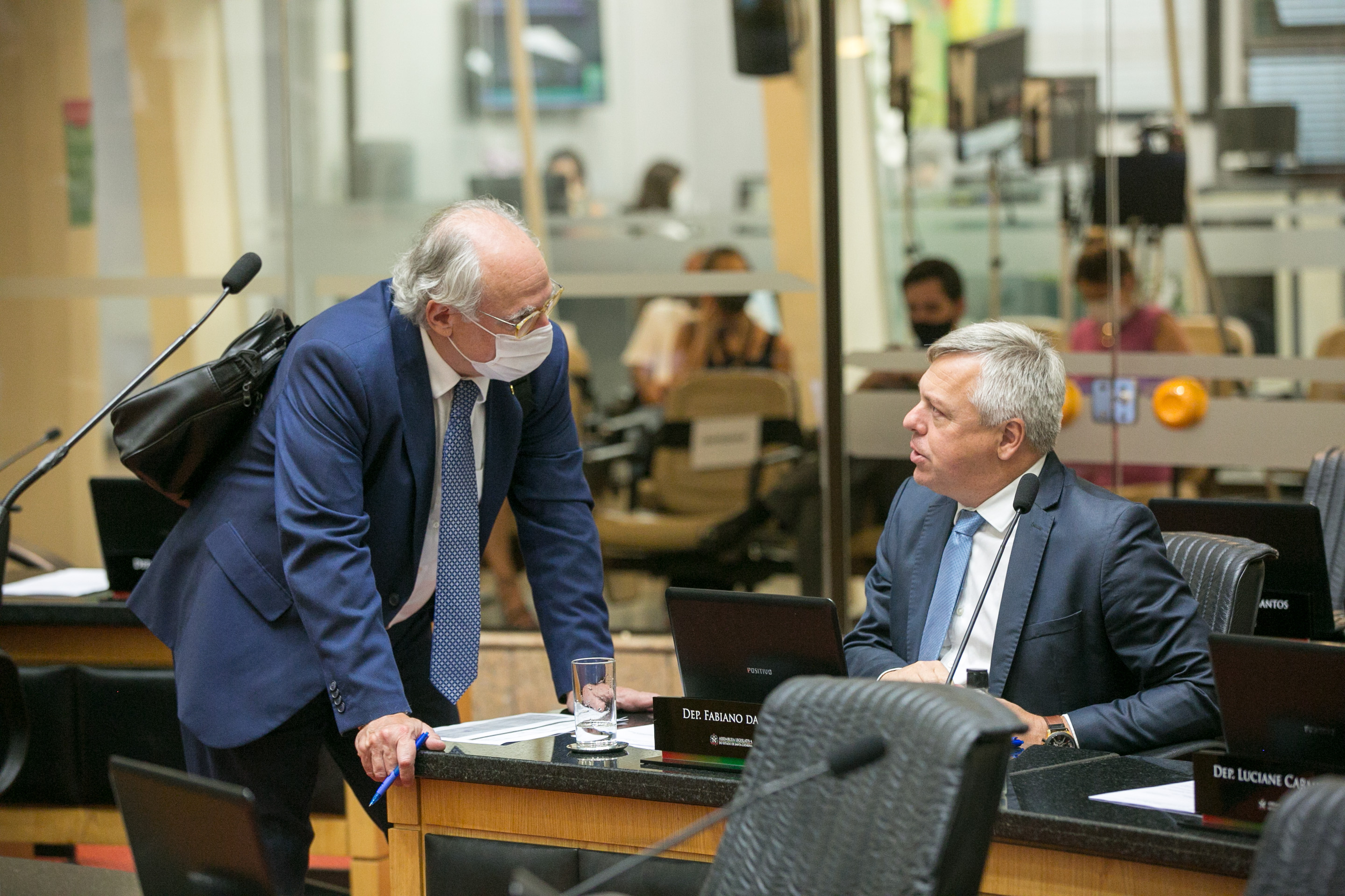 Deputado Dr. Vicente Caropreso (PSDB) e Deputado Fabiano da Luz (PT)