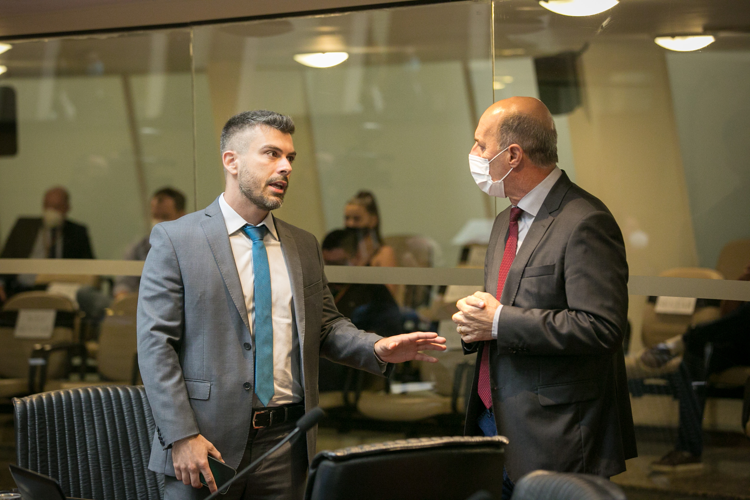 Deputado Bruno Souza (NOVO) e Deputado José Milton Scheffer (PP)