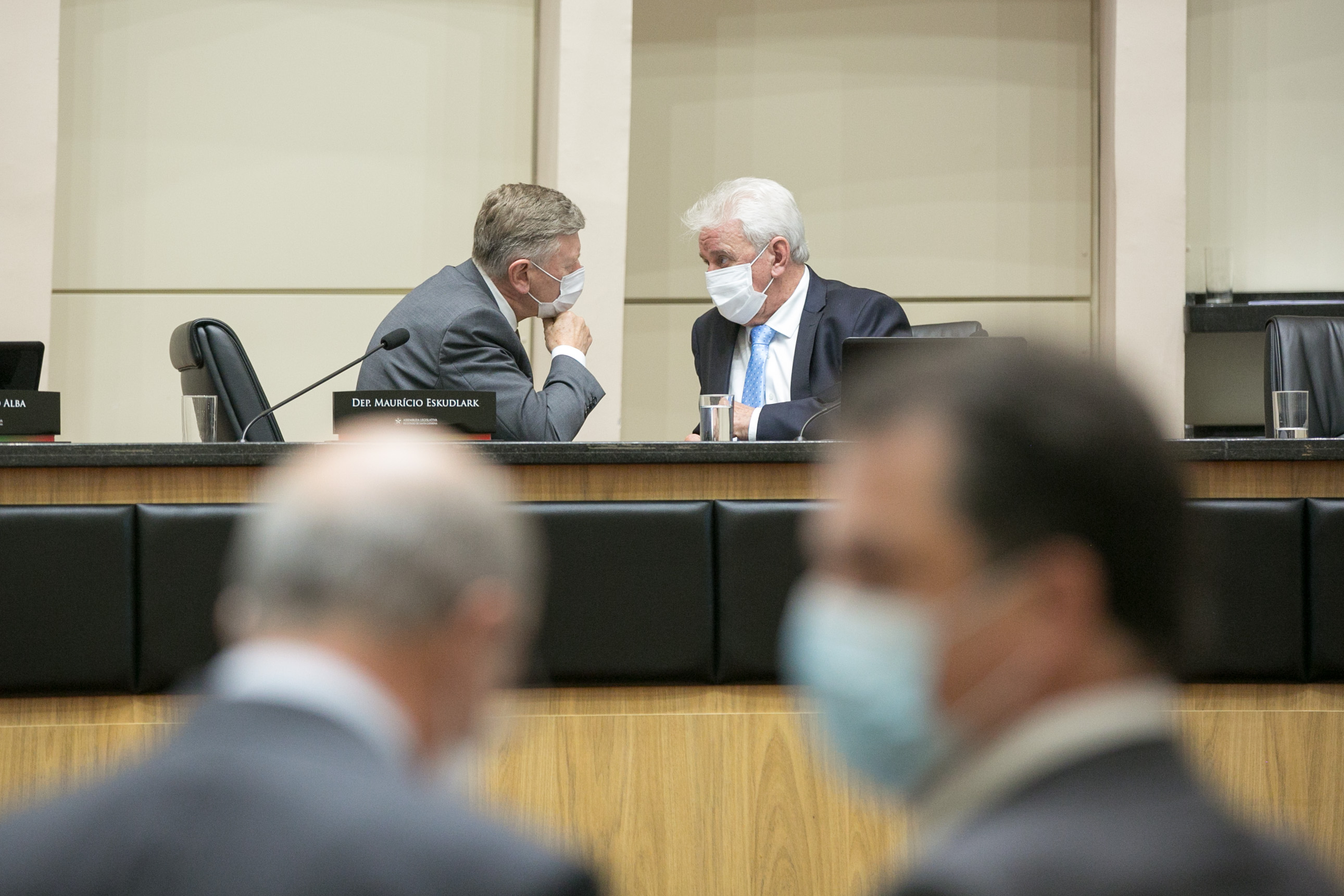 Deputado Milton Hobus (PSD) e Deputado Moacir Sopelsa (MDB)