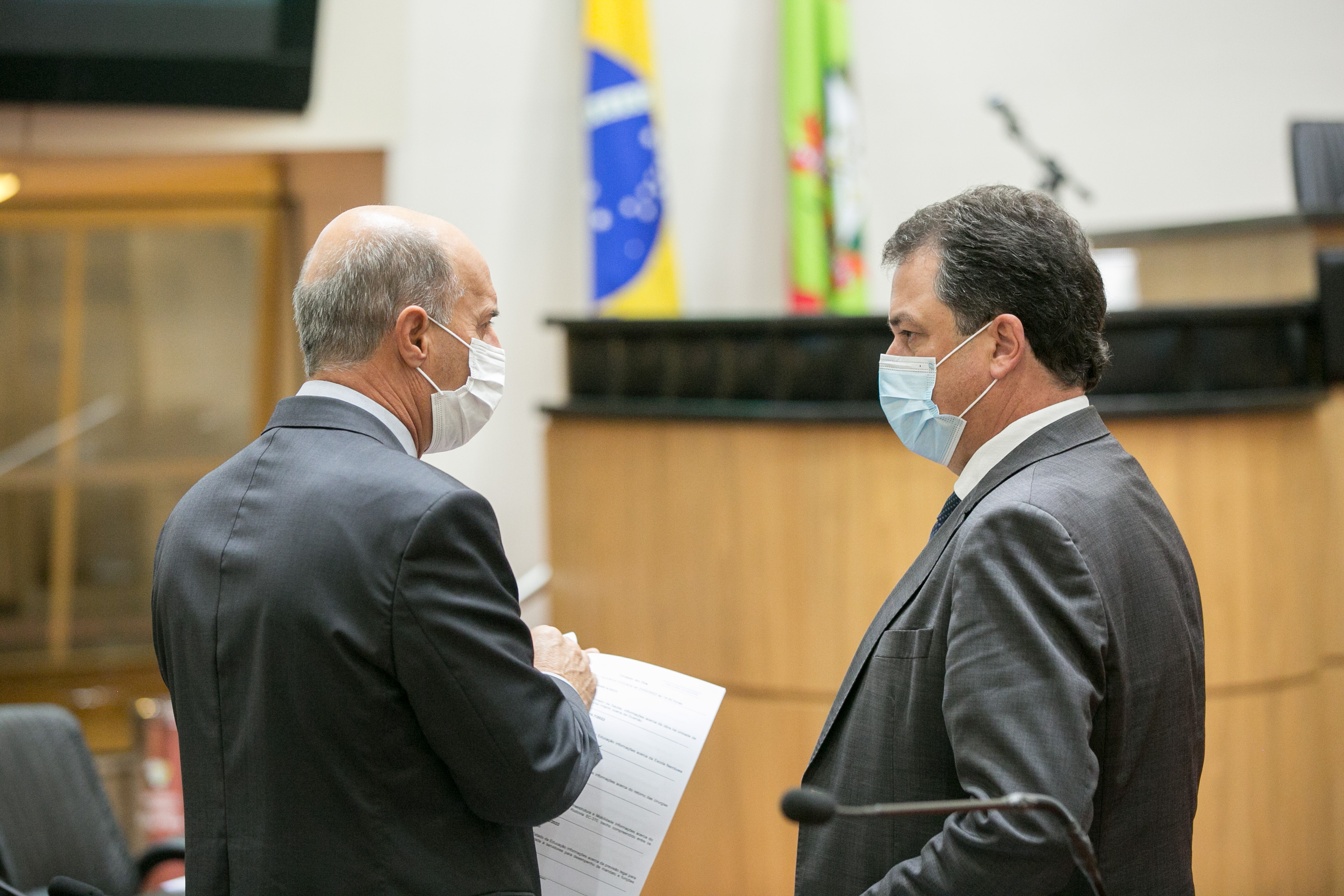Deputado José Milton Scheffer (PP) e Deputado Rodrigo Minotto (PDT)