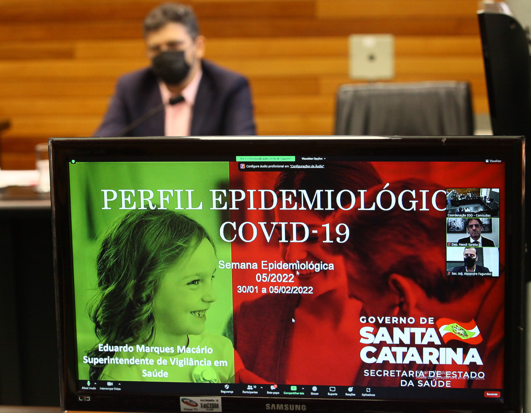 Superintendente de Vigilância, Eduardo Macário, apresentou os dados epidemiológicos
