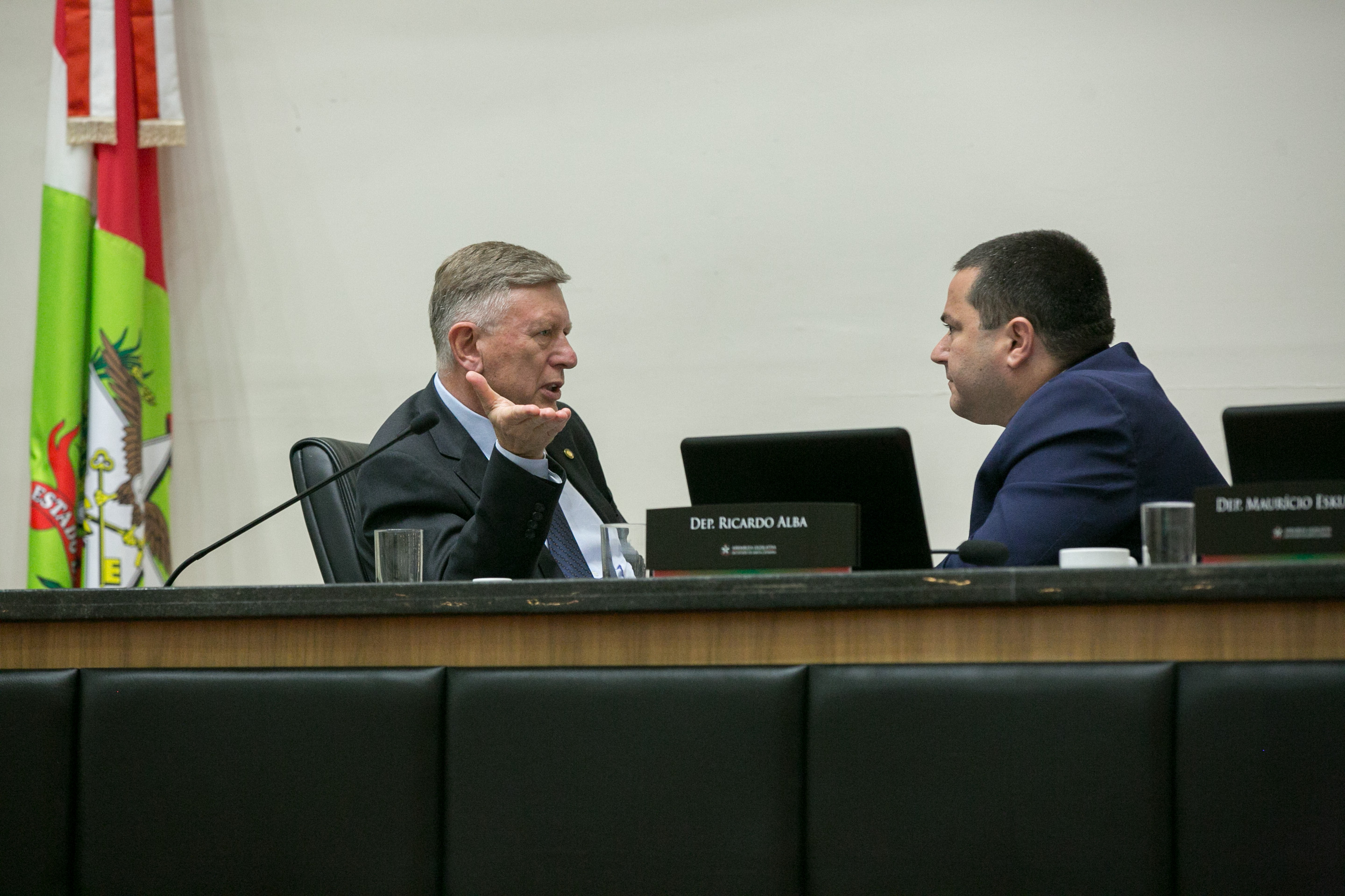 Deputado Milton Hobus (PSD) e Deputado Ricardo Alba (PSL)