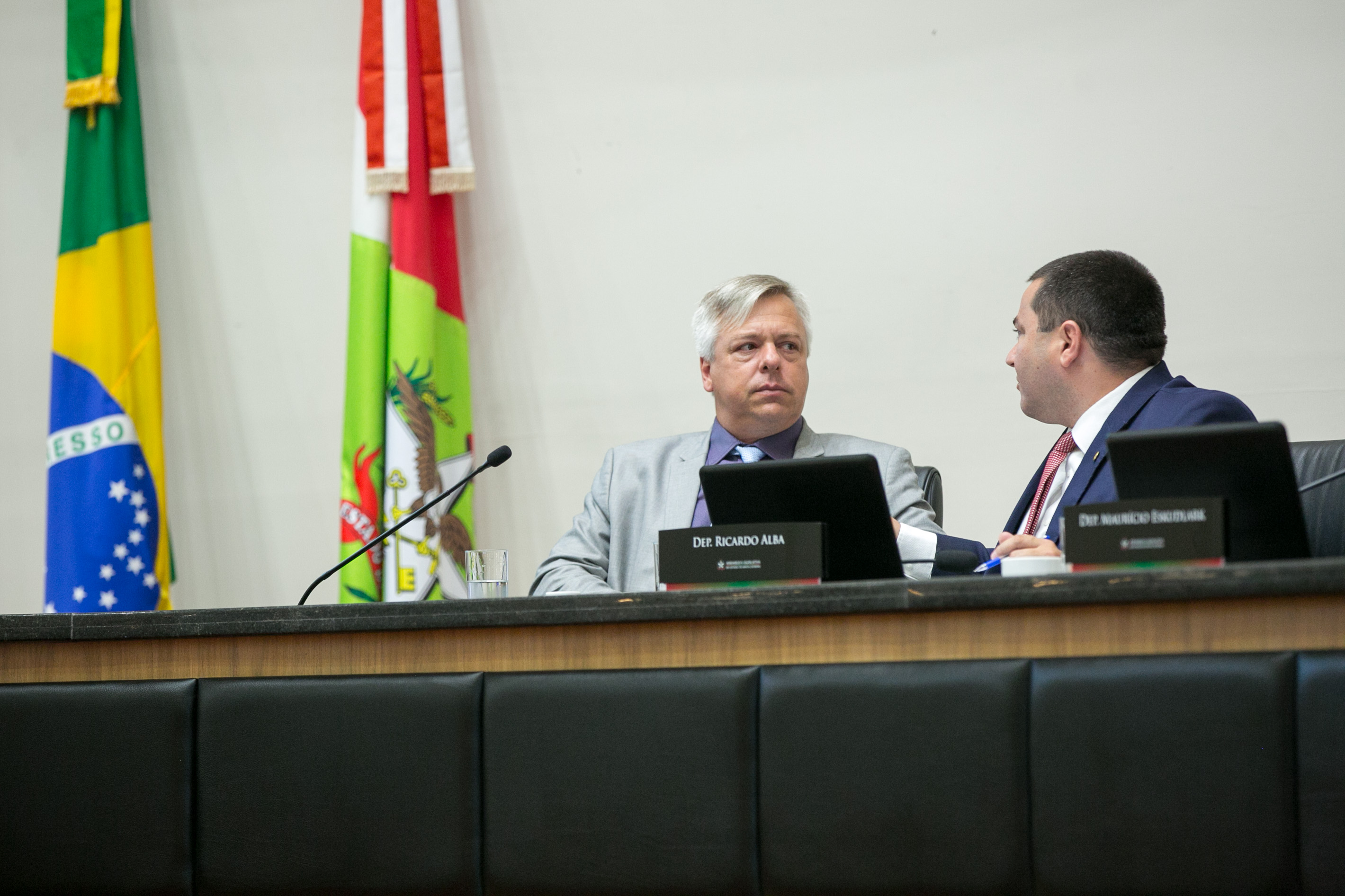 Deputado Fabiano da Luz (PT) e Deputado Ricardo Alba (PSL)